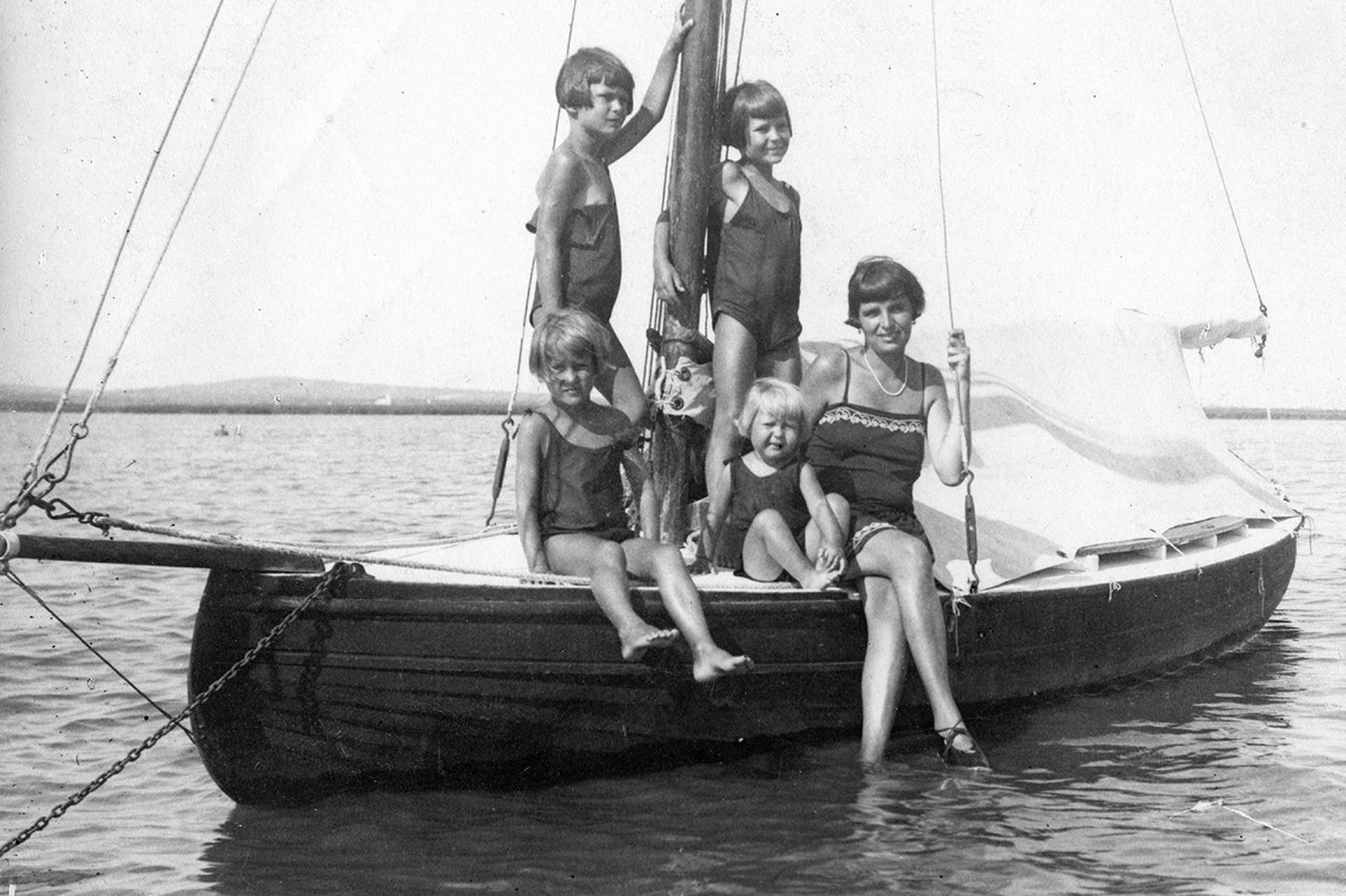 Vitorláshajó a Velencei-tavon, 1929.
