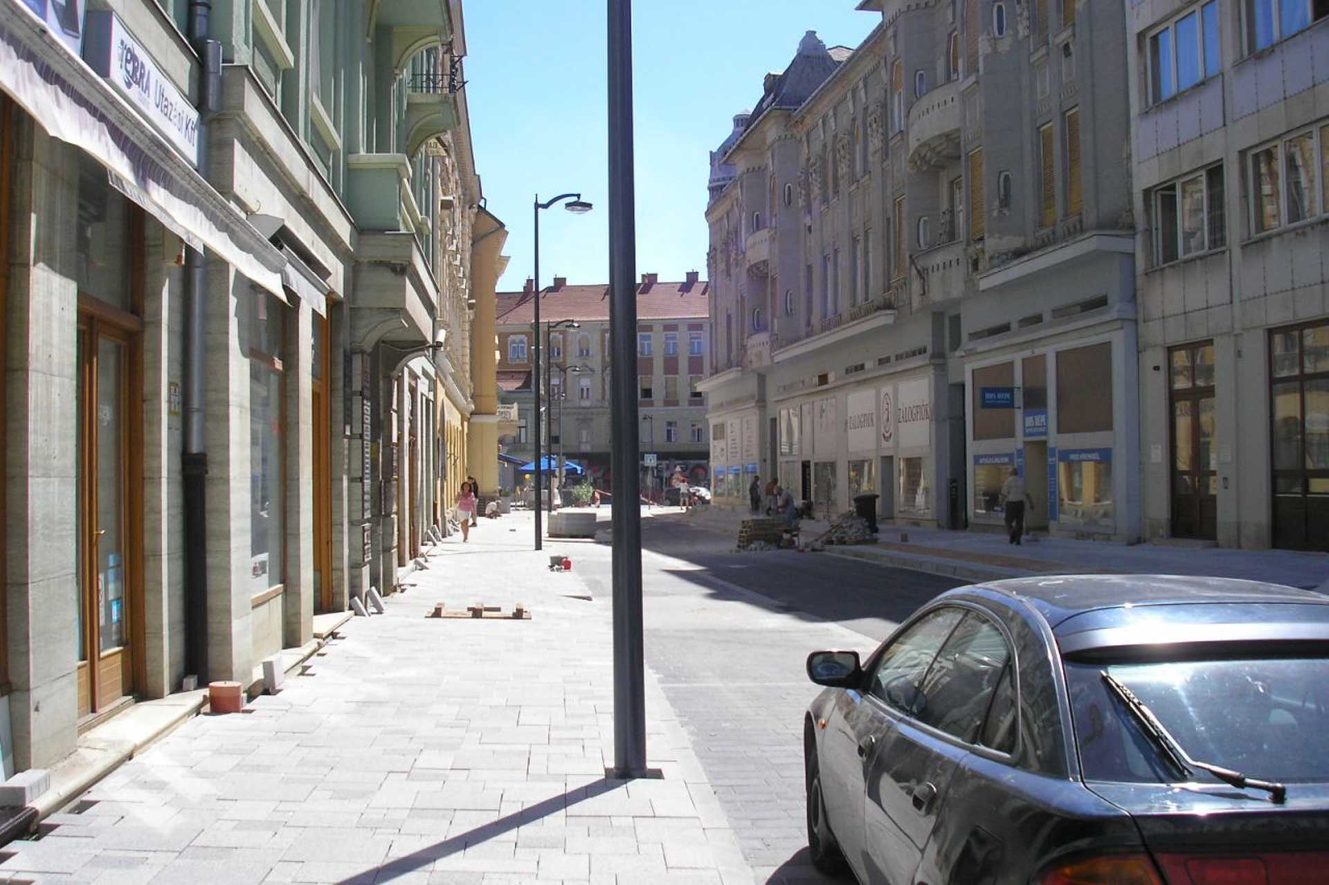 Széchenyi utca, felújítás miatt zárva