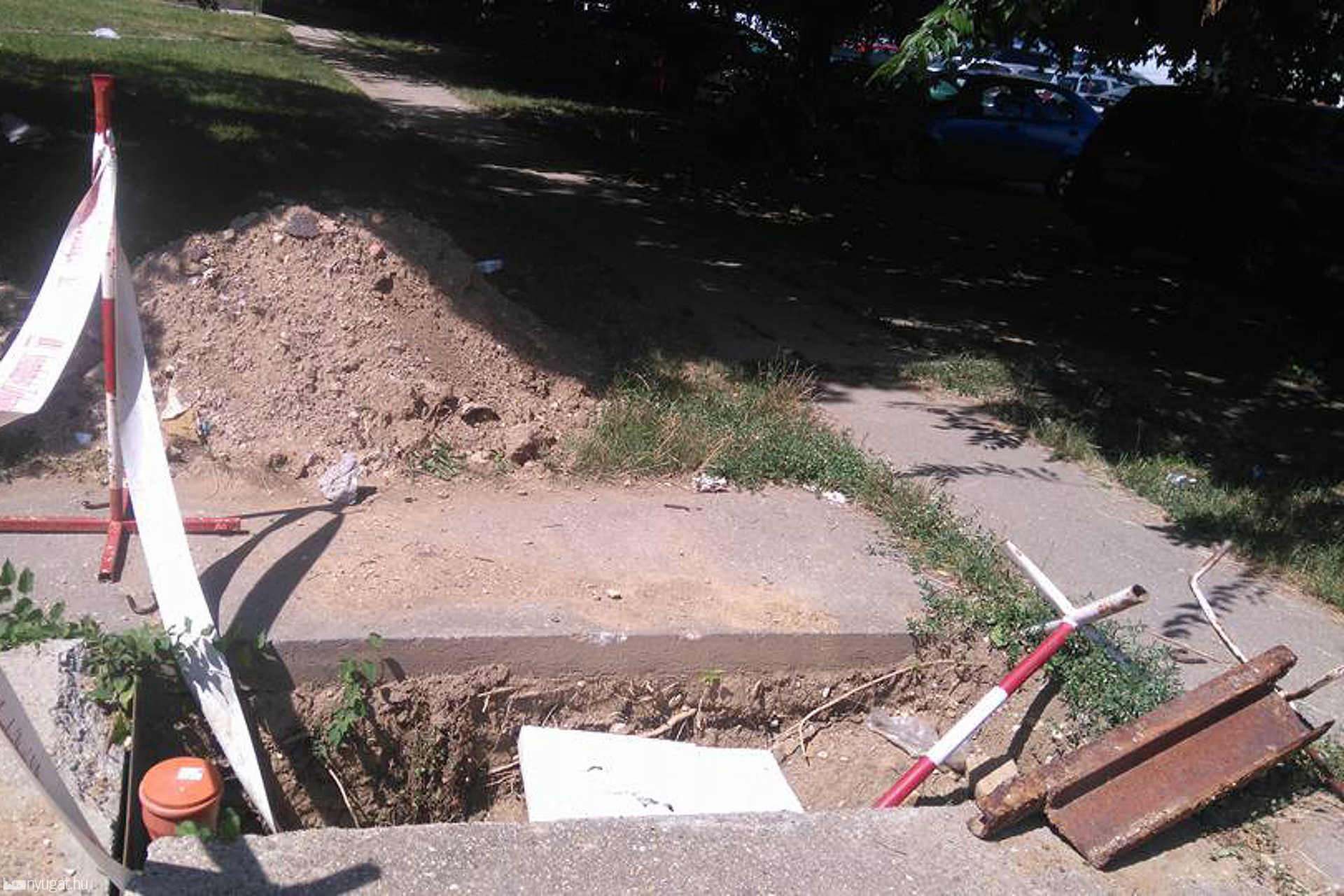 A szombathelyi Bolyai iskola melletti játszótér 