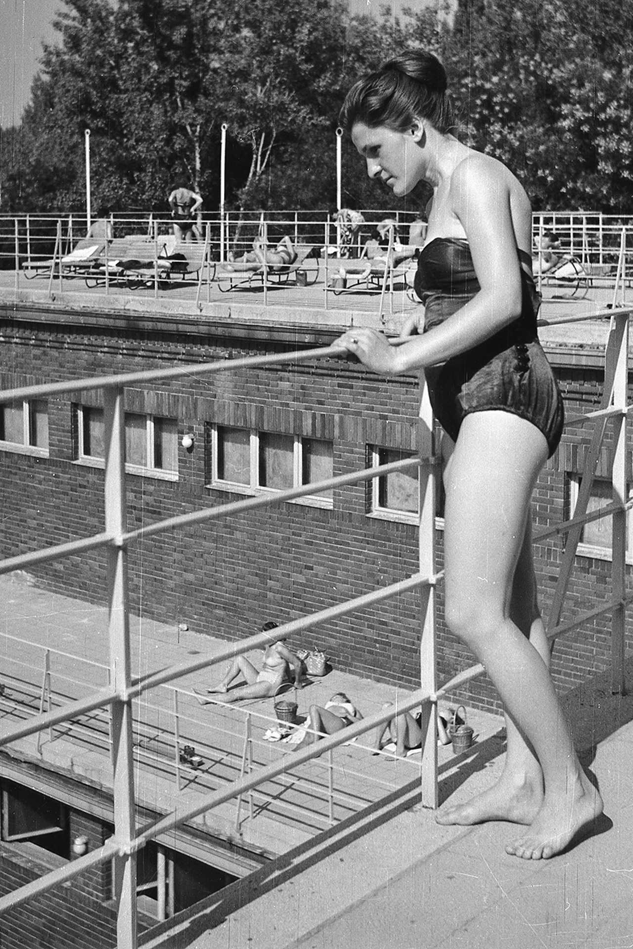 Hajós Alfréd Nemzeti Sportuszoda, 1958.