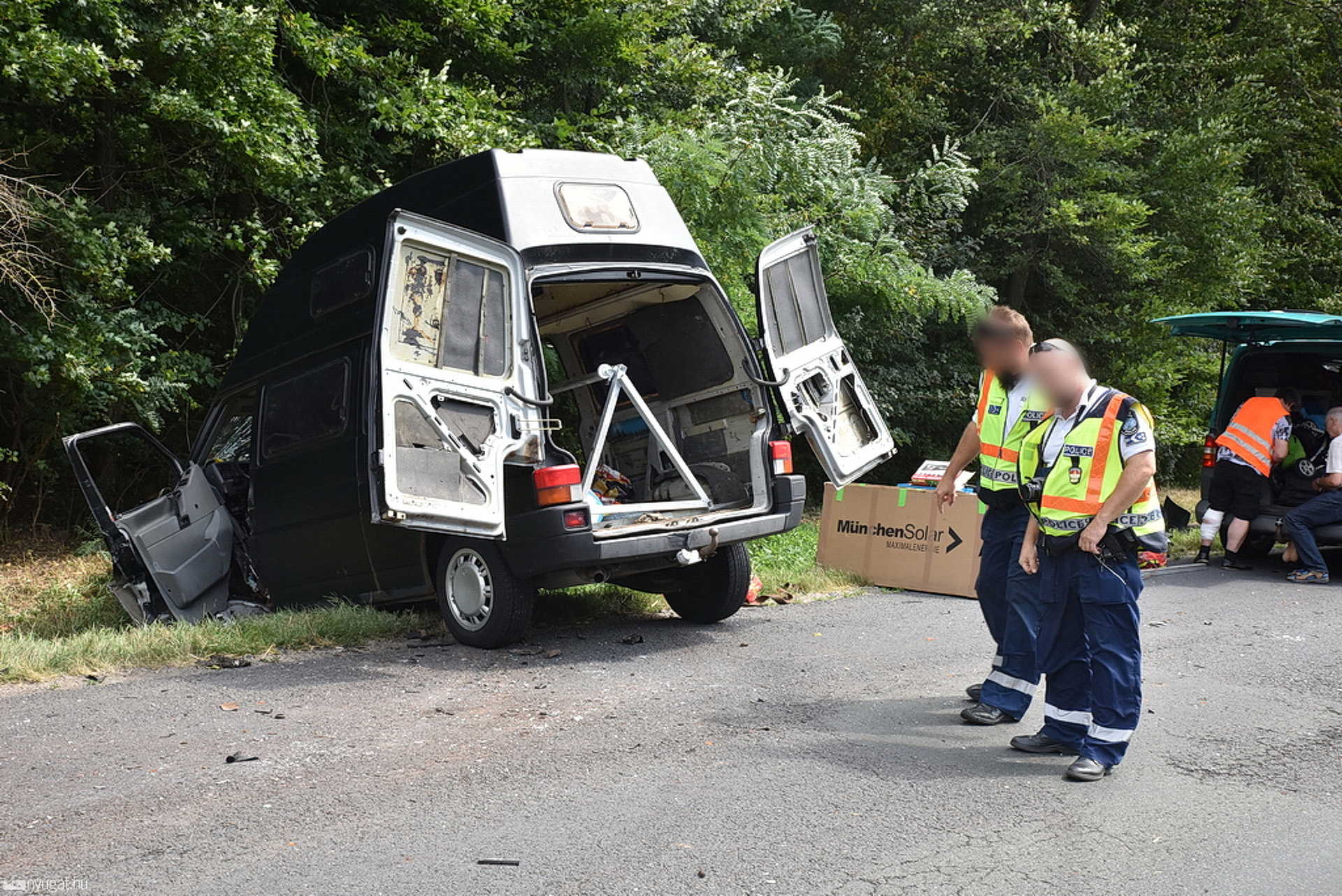 Öt autó ütközött Gérce közelében a 84-esen