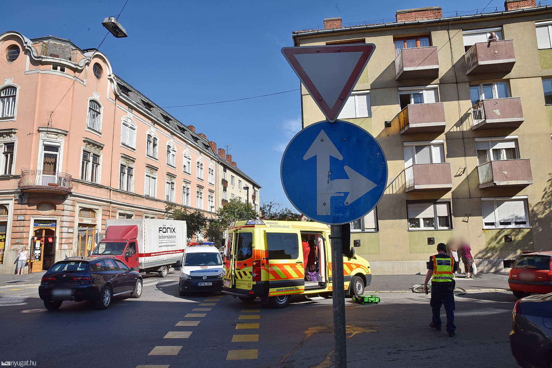 Biciklisgázolás a Széll Kálmán utcában