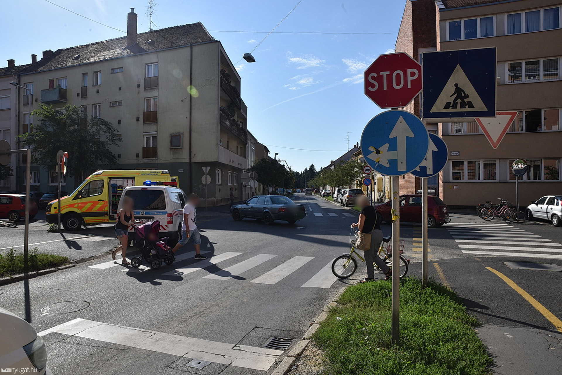 Biciklisgázolás a Széll Kálmán utcában