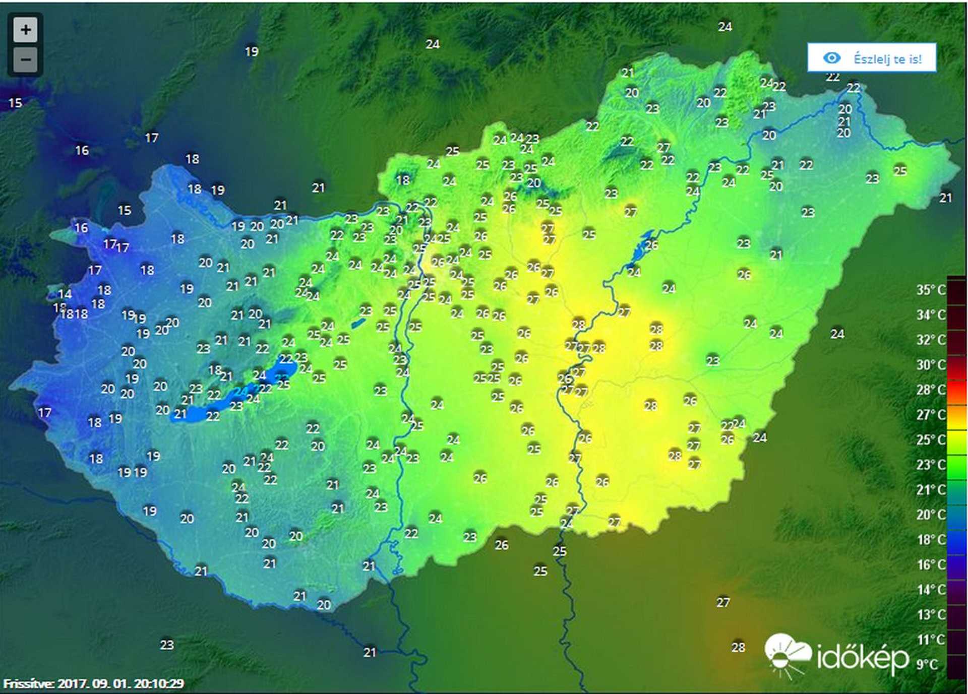 A képre kattintva láthatja az éppen aktuális értékeket
