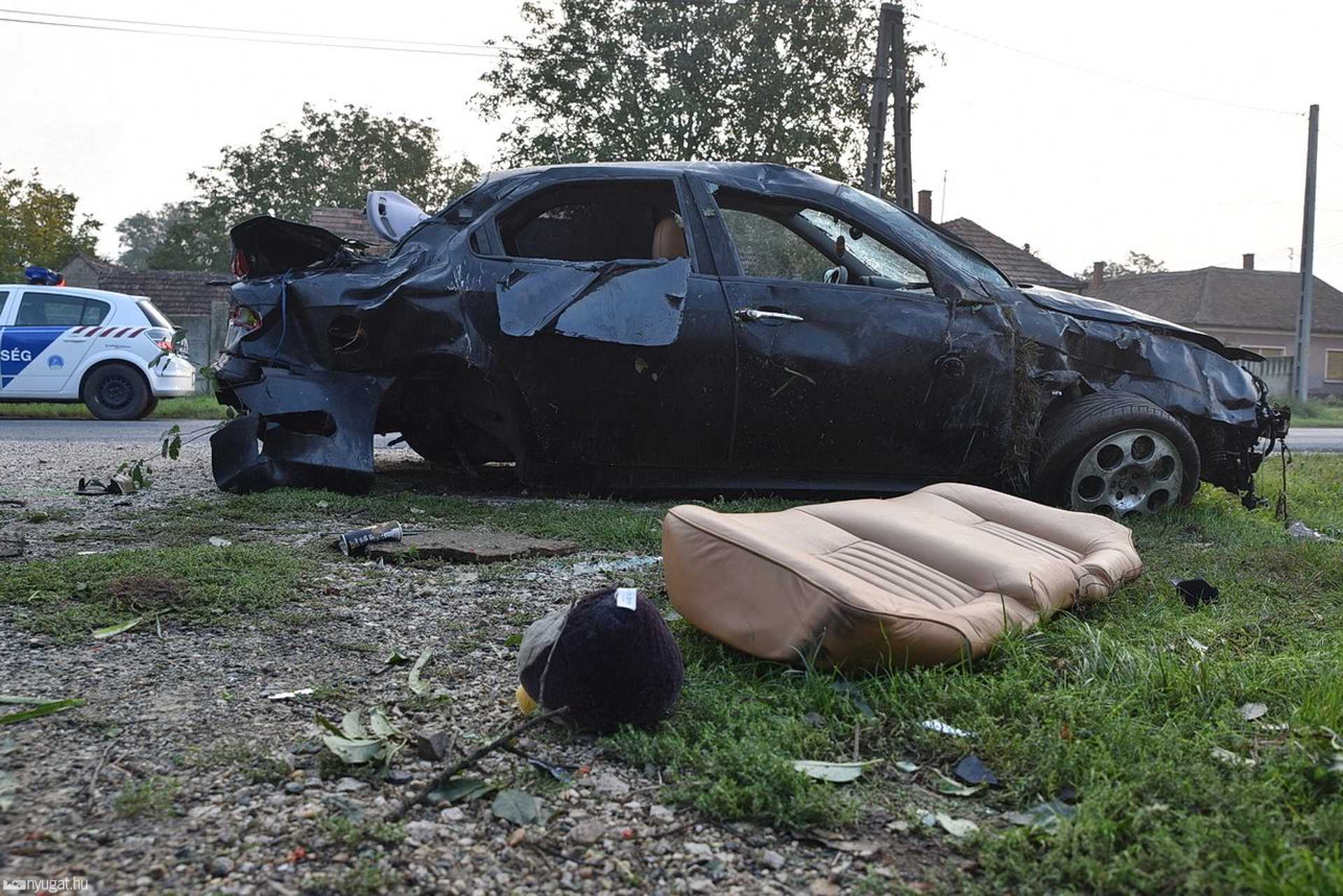 BMW oldalába repült az Alfa Romeo Rábahídvégen