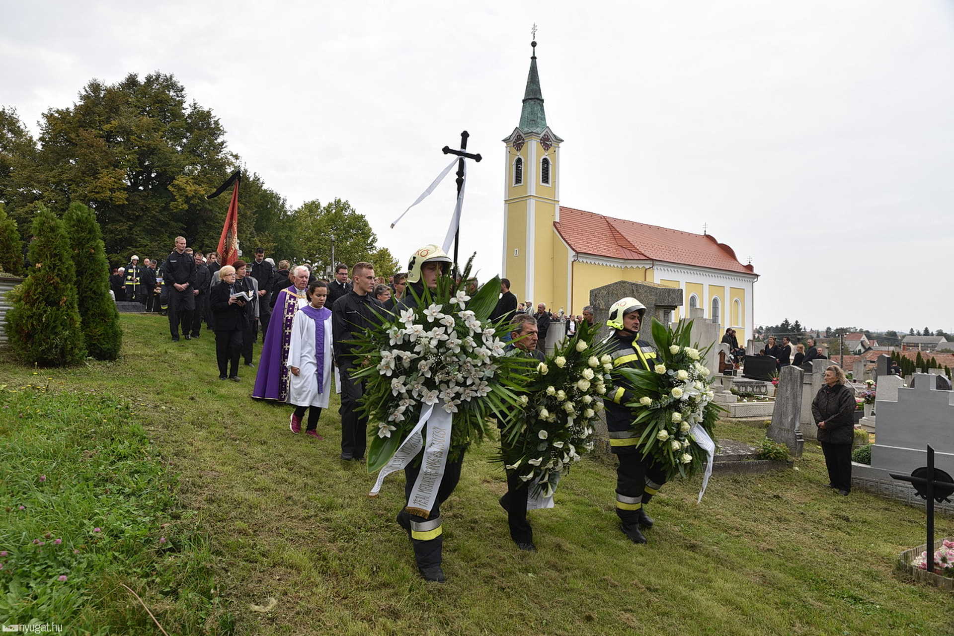 Tűzoltótemetés Horvátzsidányban
