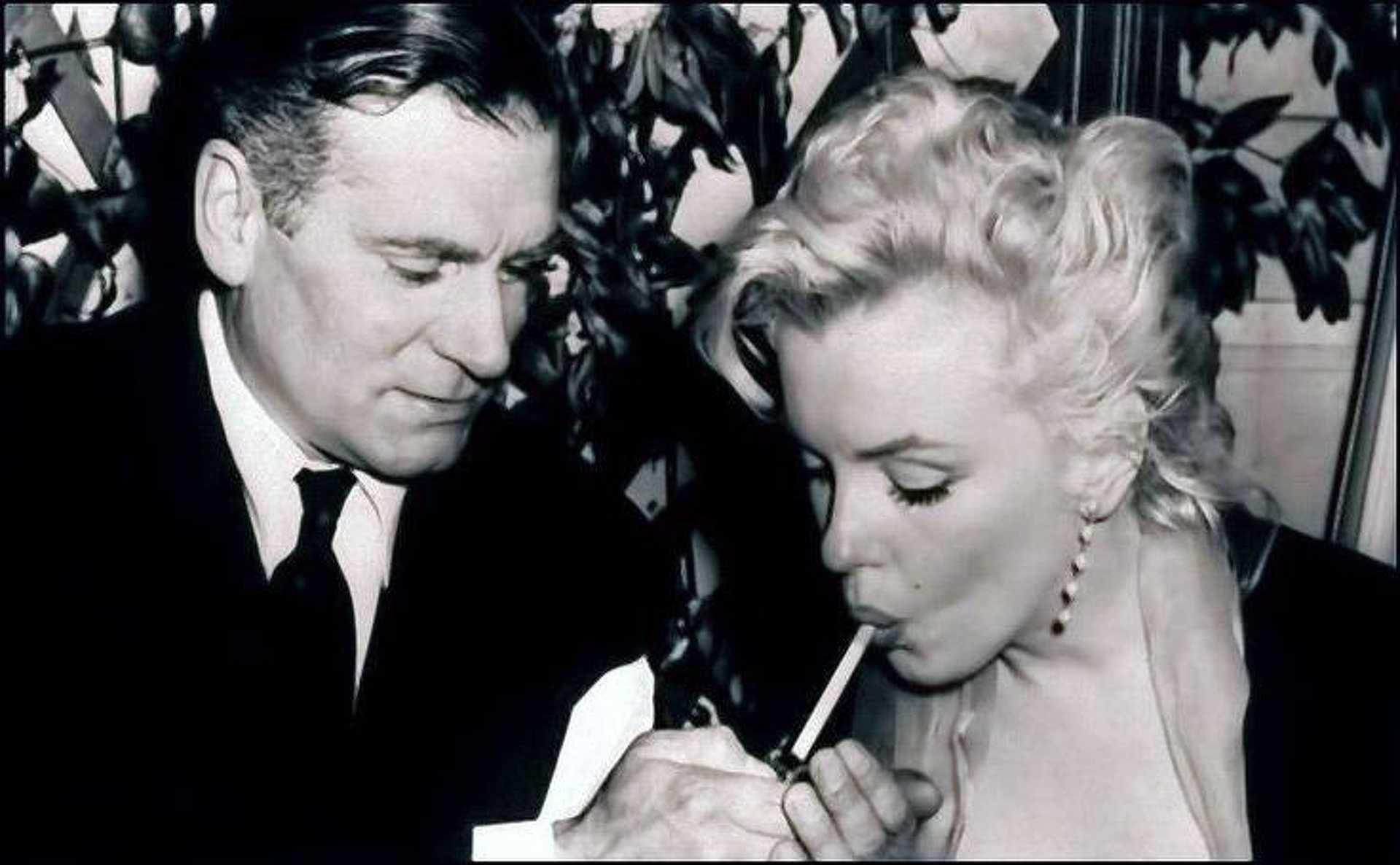 Hugh Hefner és Marilyn Monroe és 1957-ben