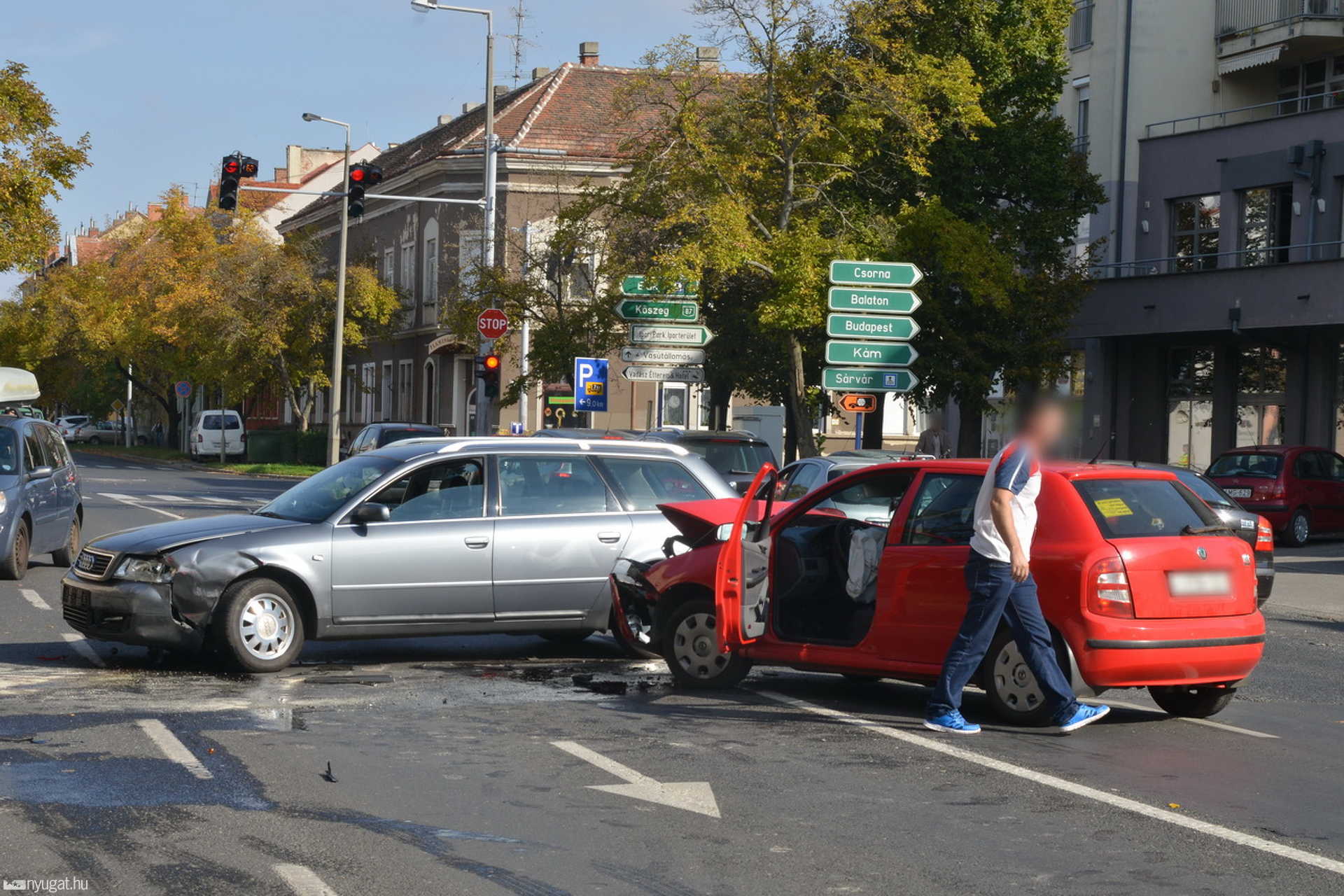 Baleset a Semmelweis utcában
