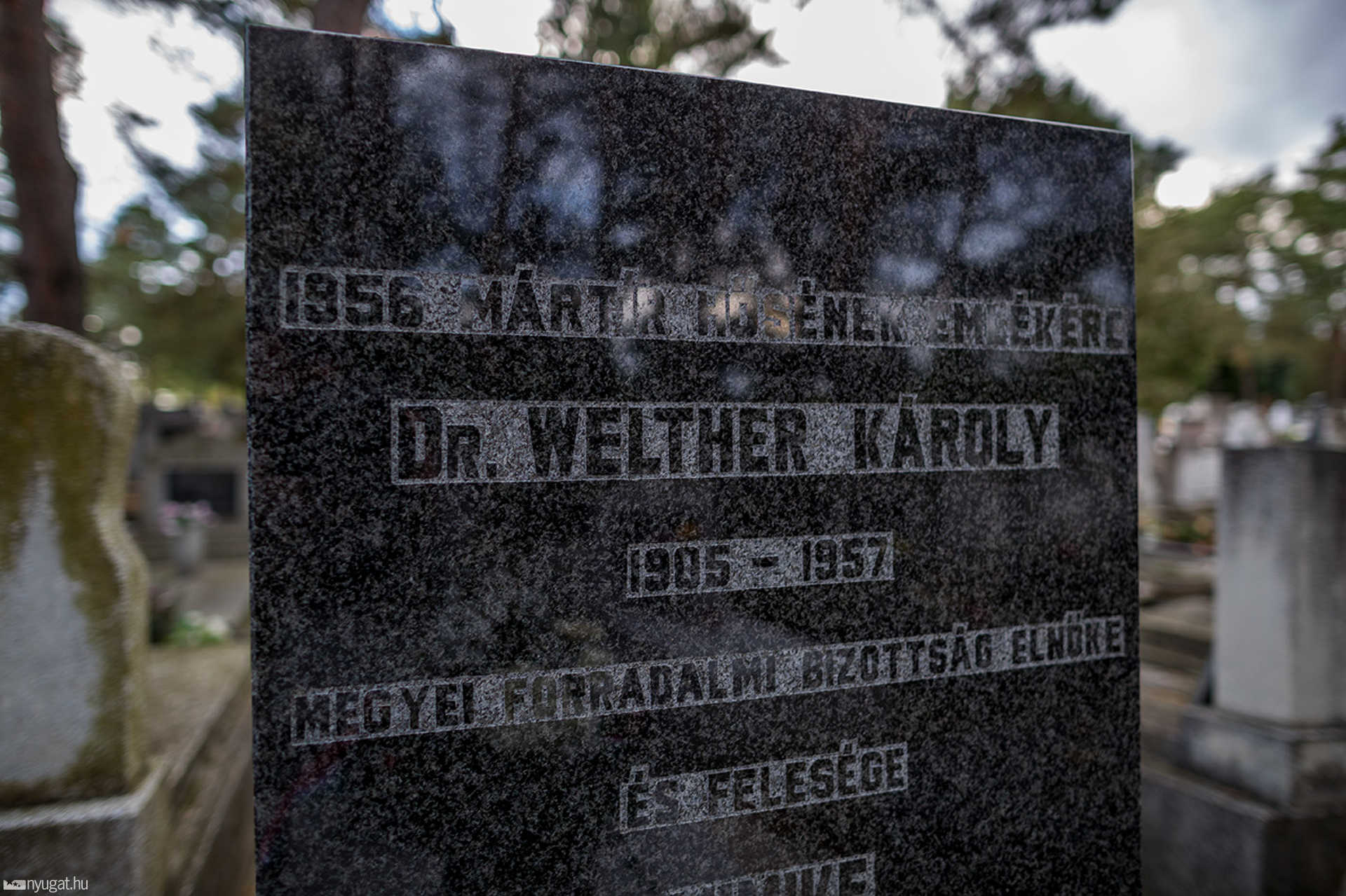 Welther Károly sírja