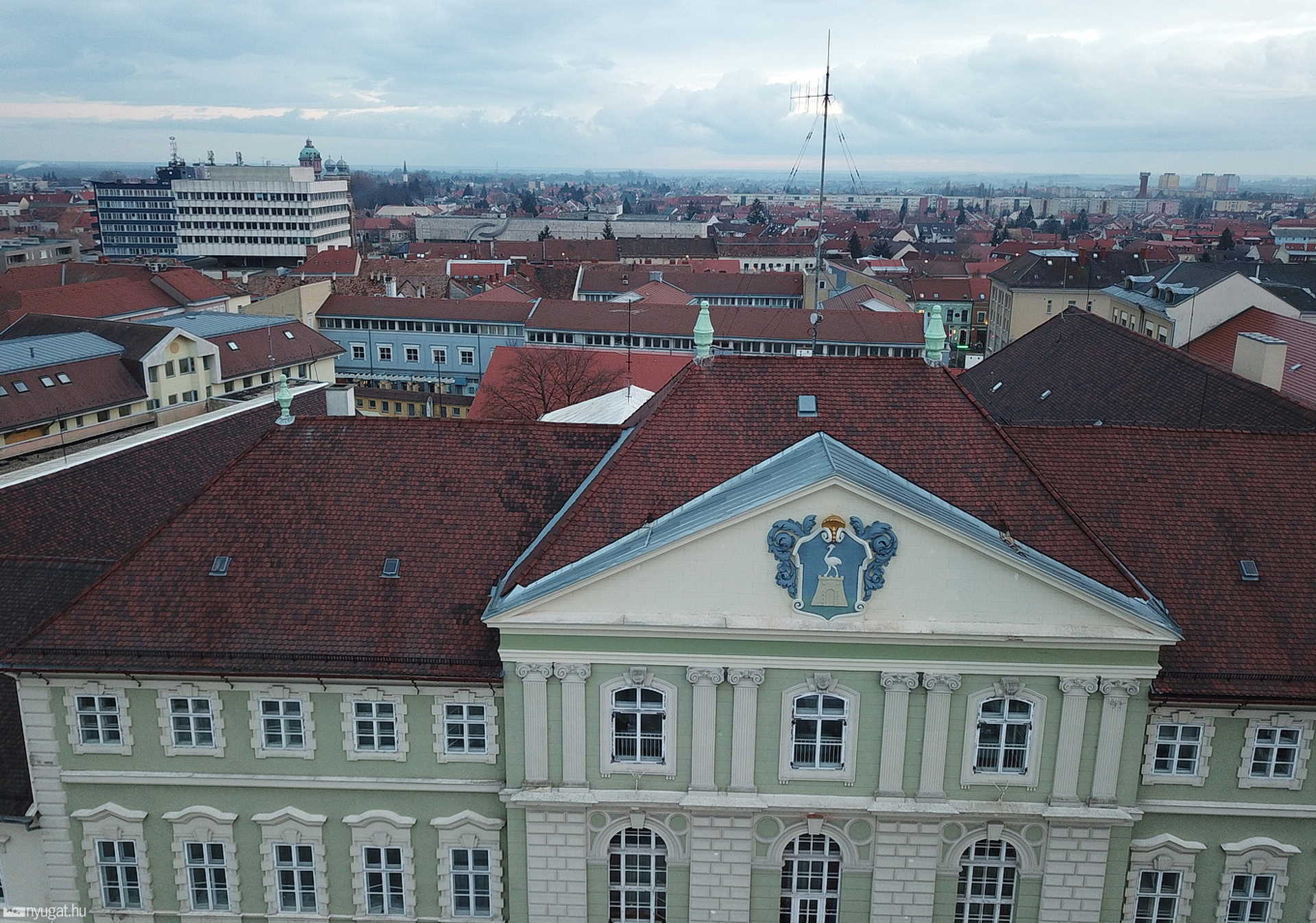 Berzsenyi tér a levegőből
