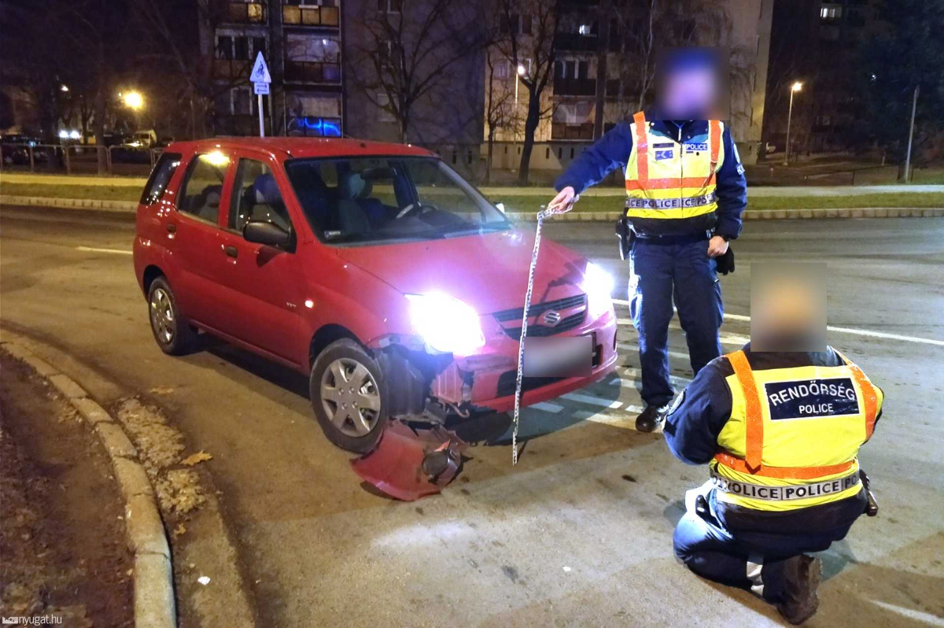 Opelt pördített a Rohonci úti híd korlátjának egy Suzuki Szombathelyen