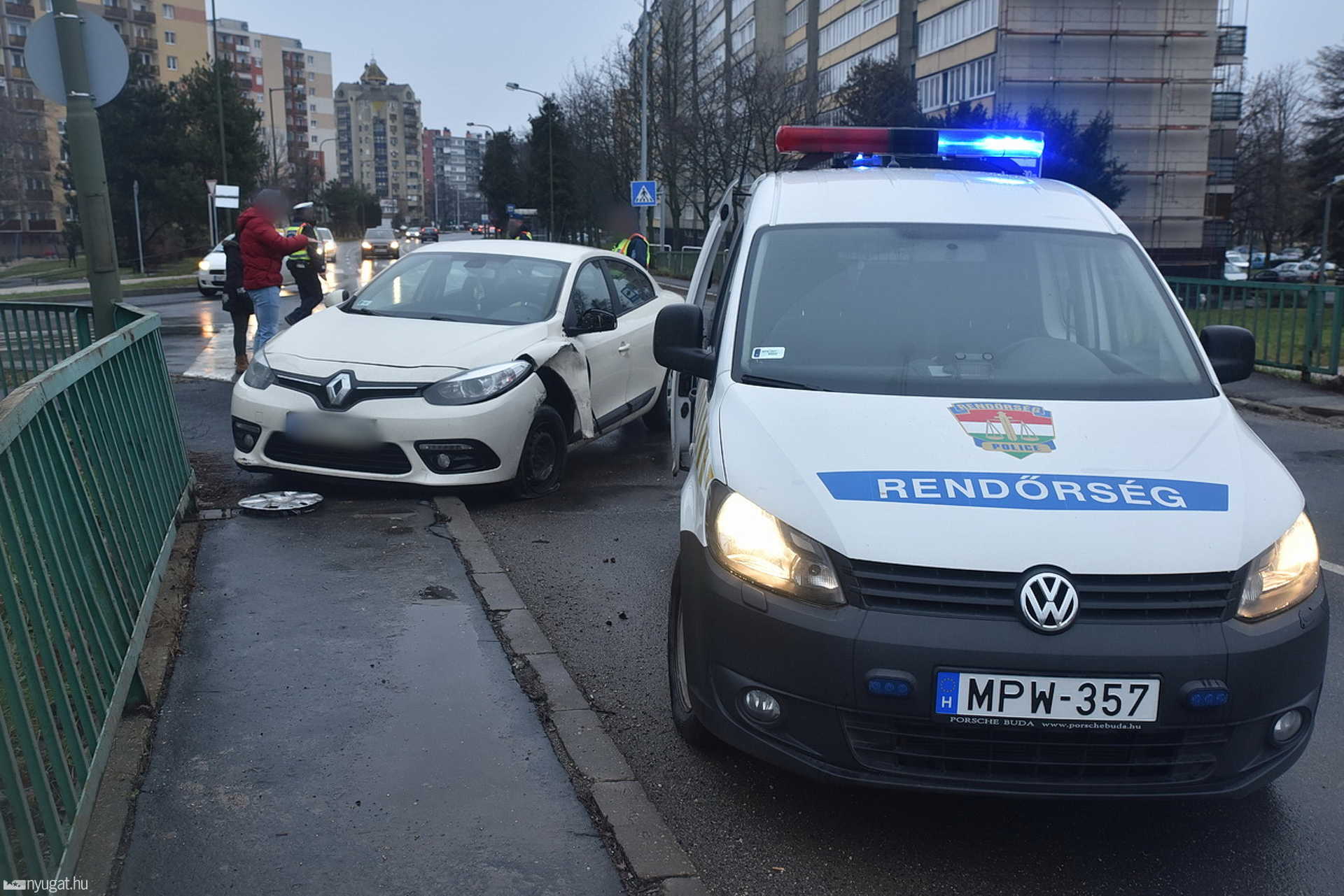 Baleset a Perint hídnál