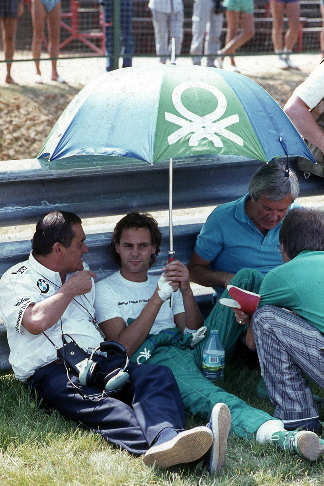 Gerhart Berger, a Benetton-BMW csapat versenyzője