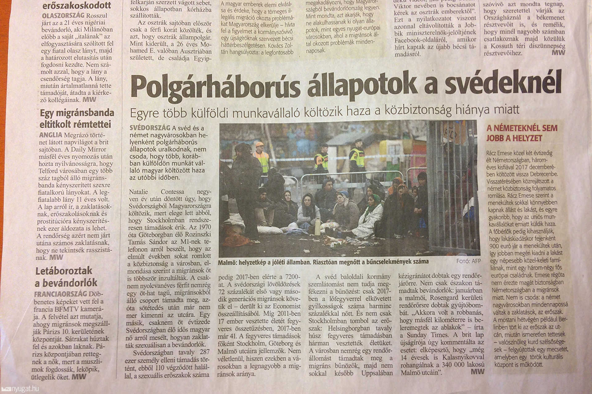 Migráns-hírek a Vas Népében