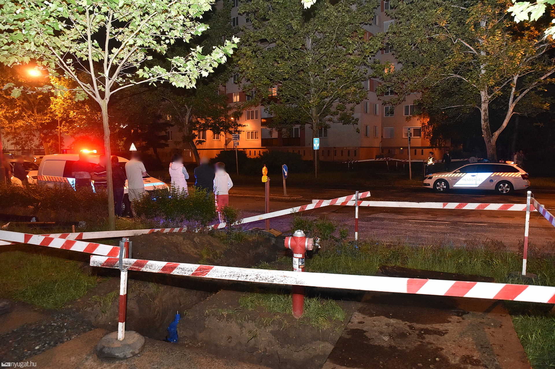 Felniroppantó kátyú a Rohonci úton