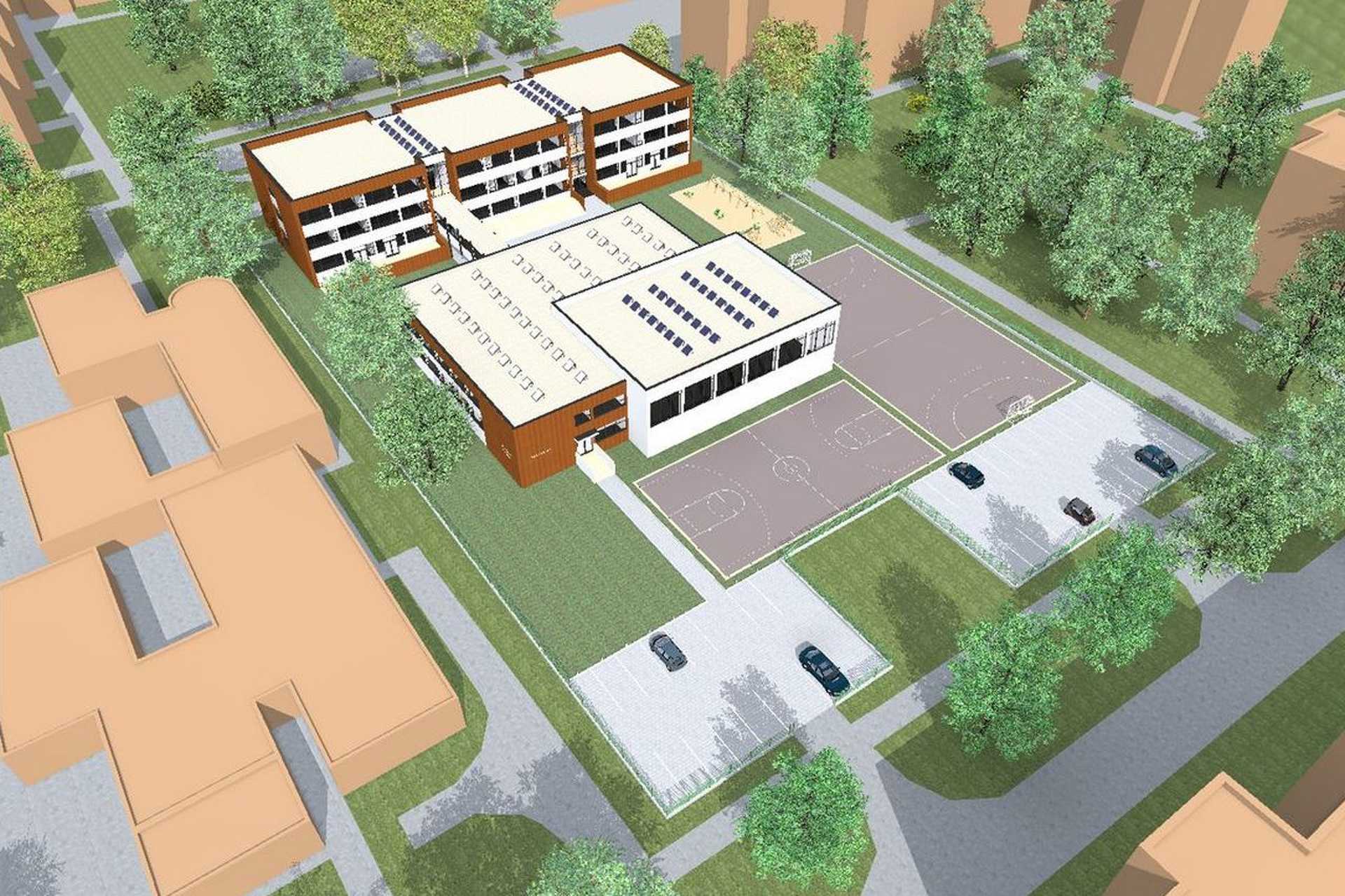 A horvát nemzetiségi oktatási központ látványtervei