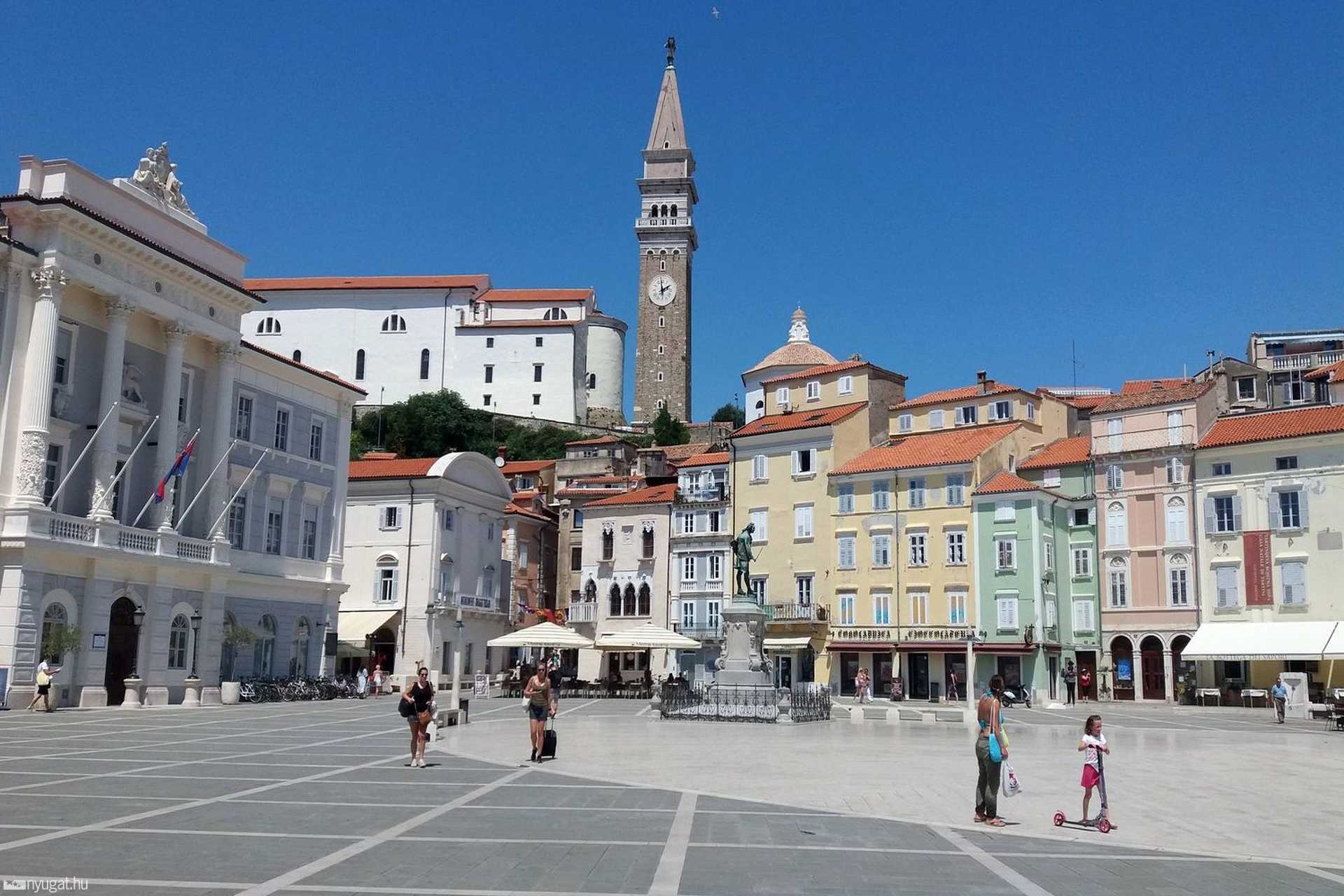 Piran főtere - Bebarangoltuk a szlovén tengerpartot