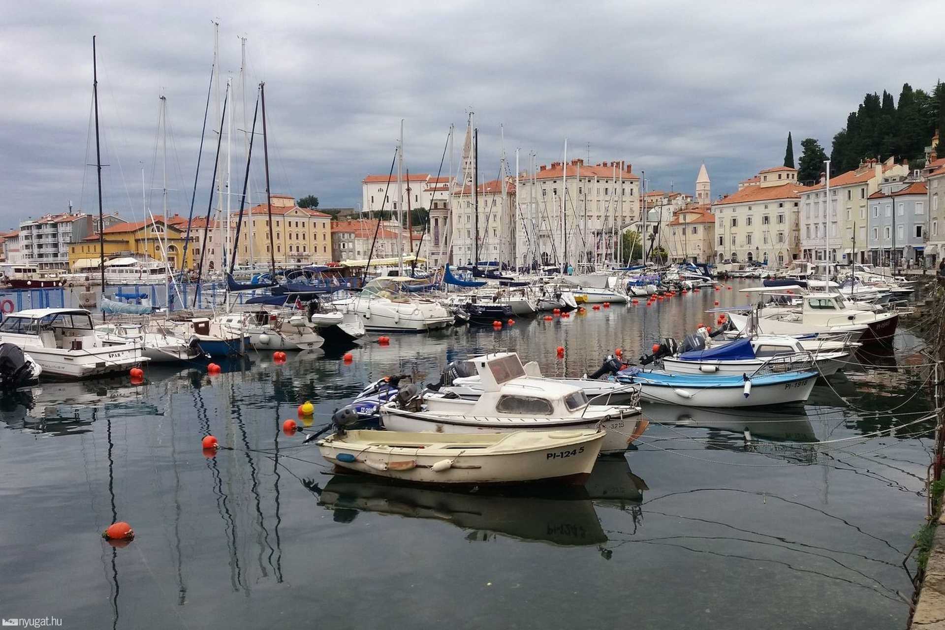 Piran kikötője - Bebarangoltuk a szlovén tengerpartot