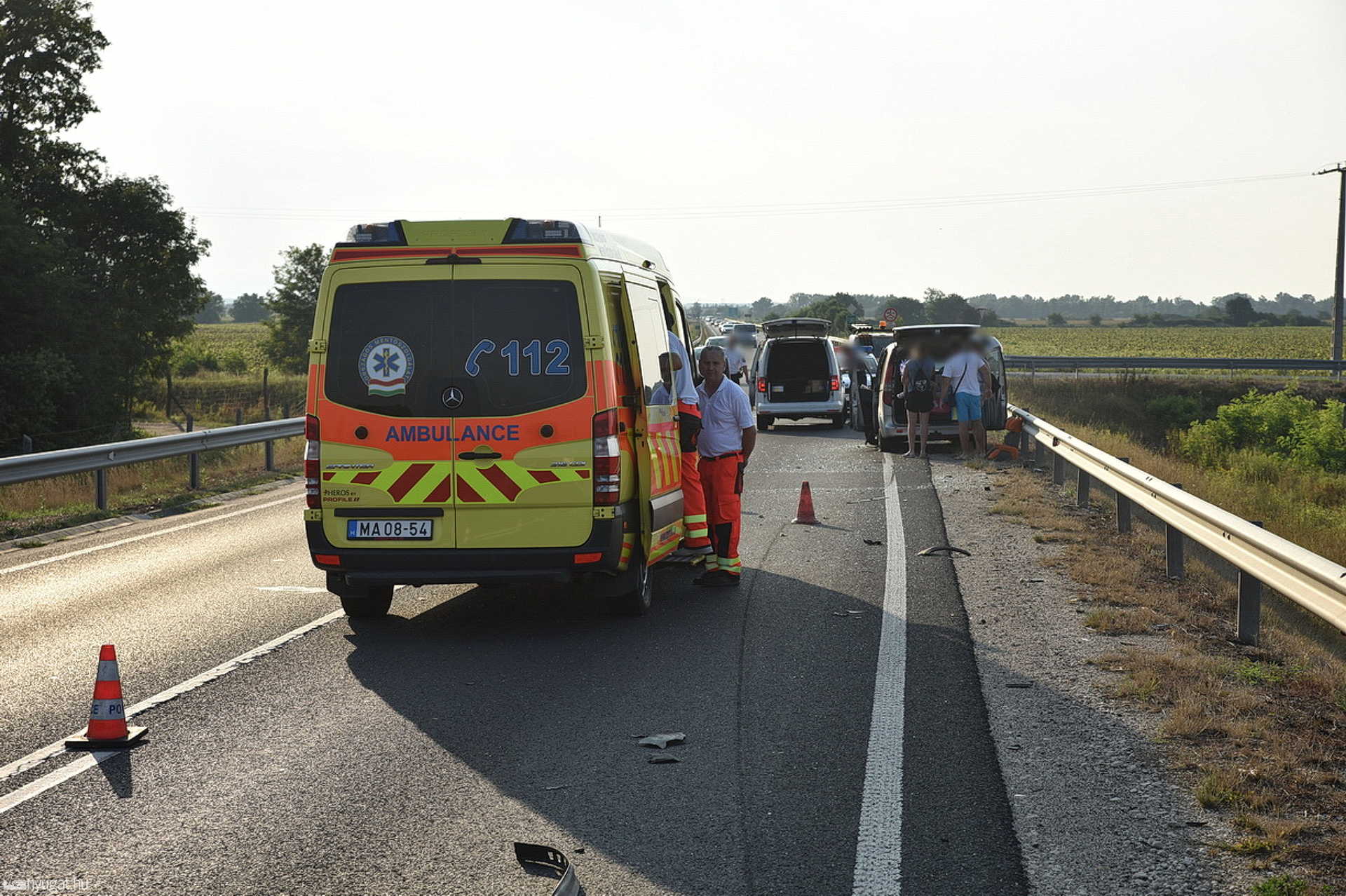 Baleset a 84-es főúton