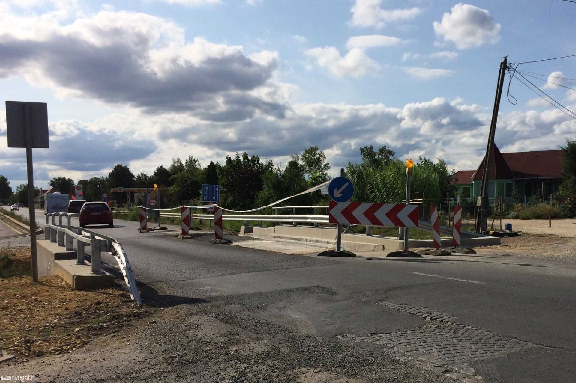 A 8-as főút felújítása Körmenden