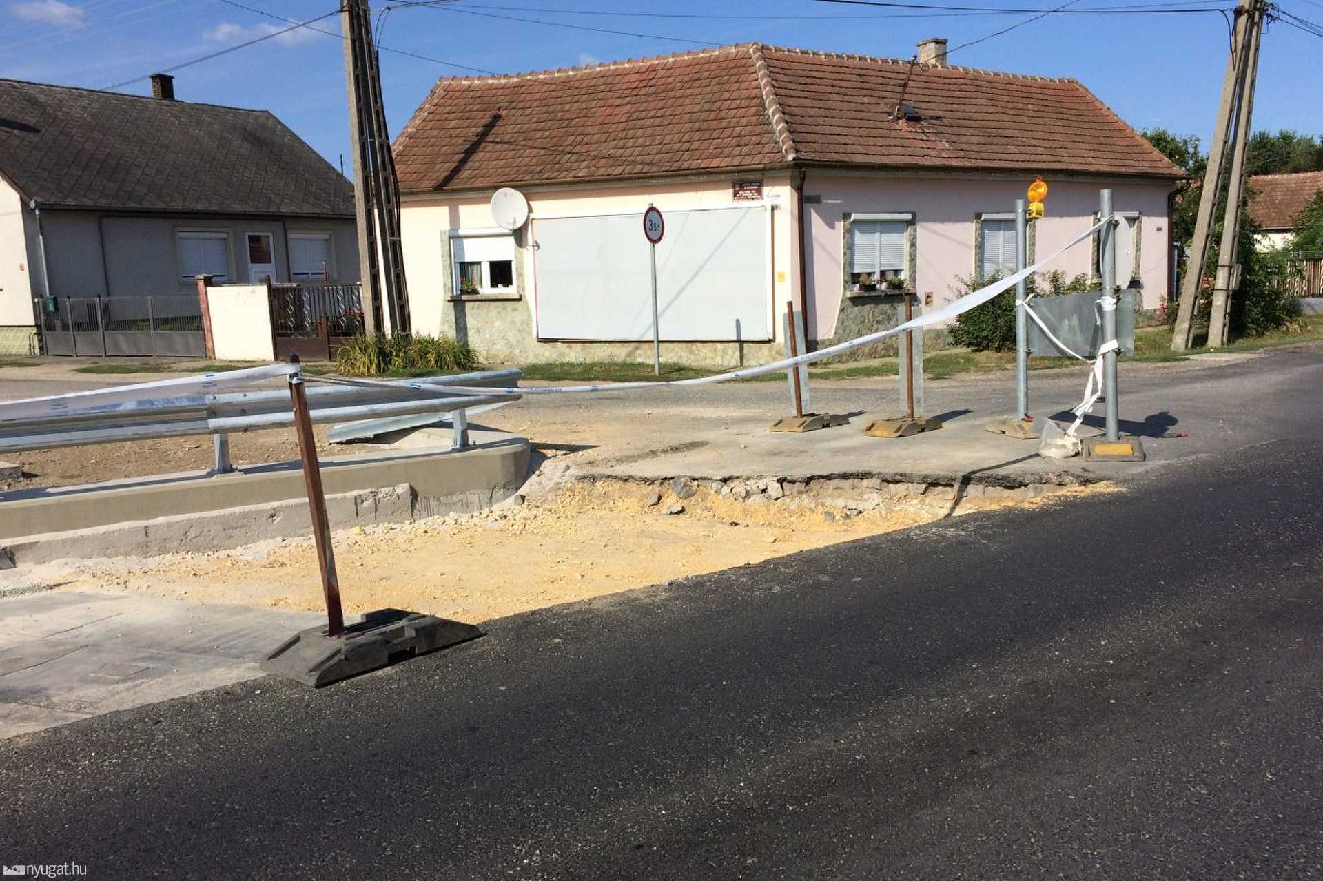 A 8-as főút felújítása Körmenden