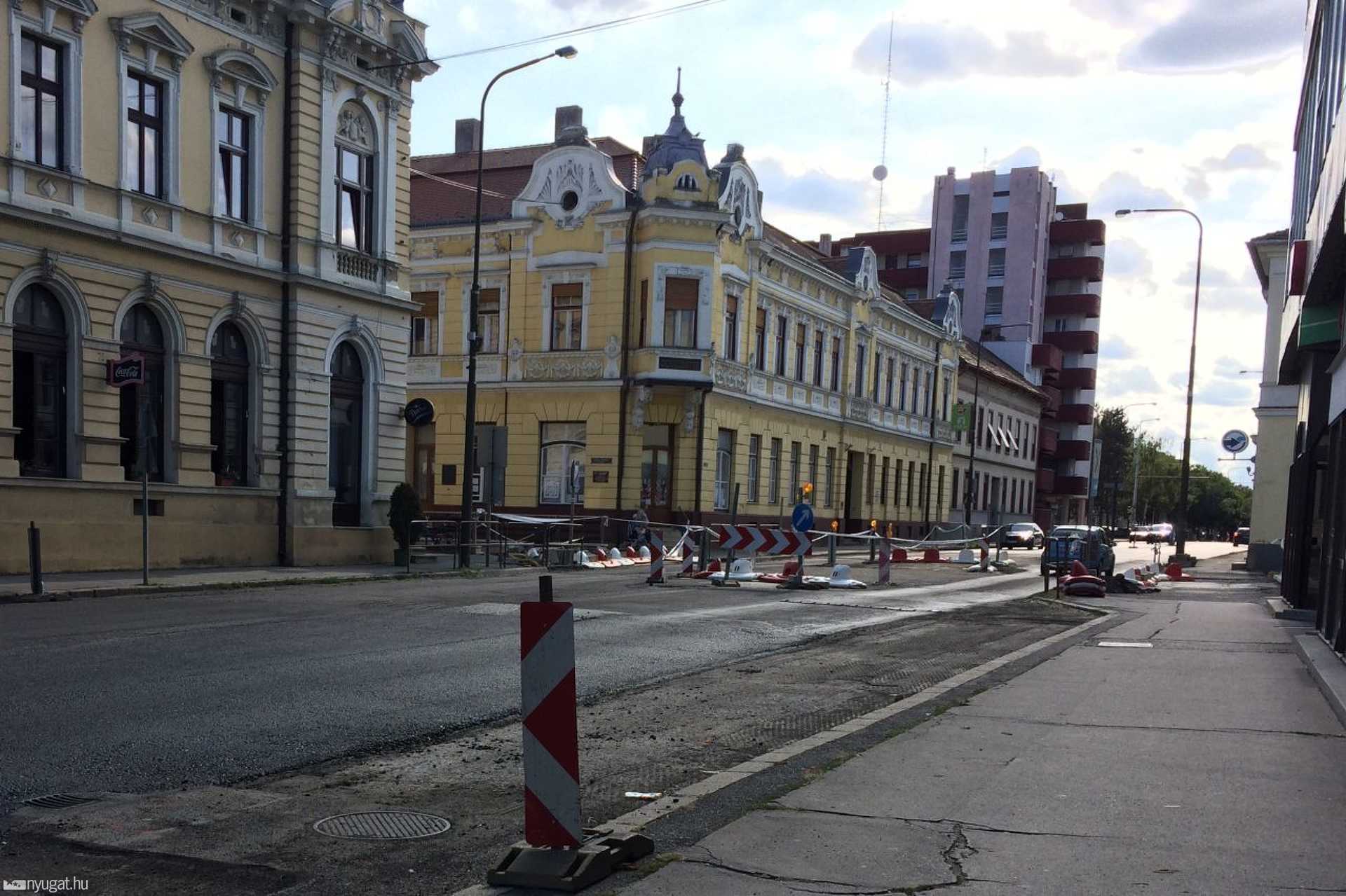 A 8-as főút felújítása Körmenden