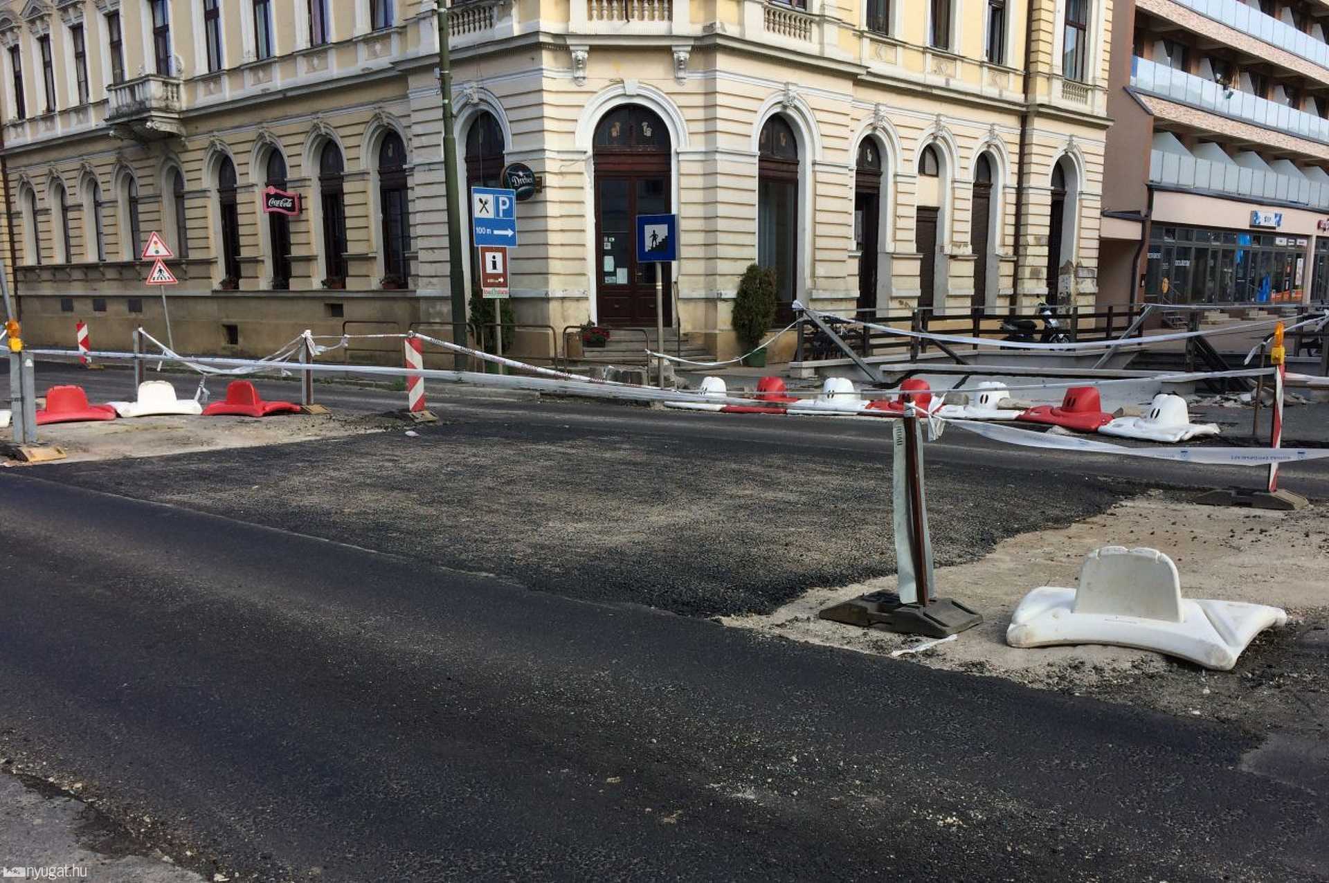 A 8-as főút felújítása Körmenden
