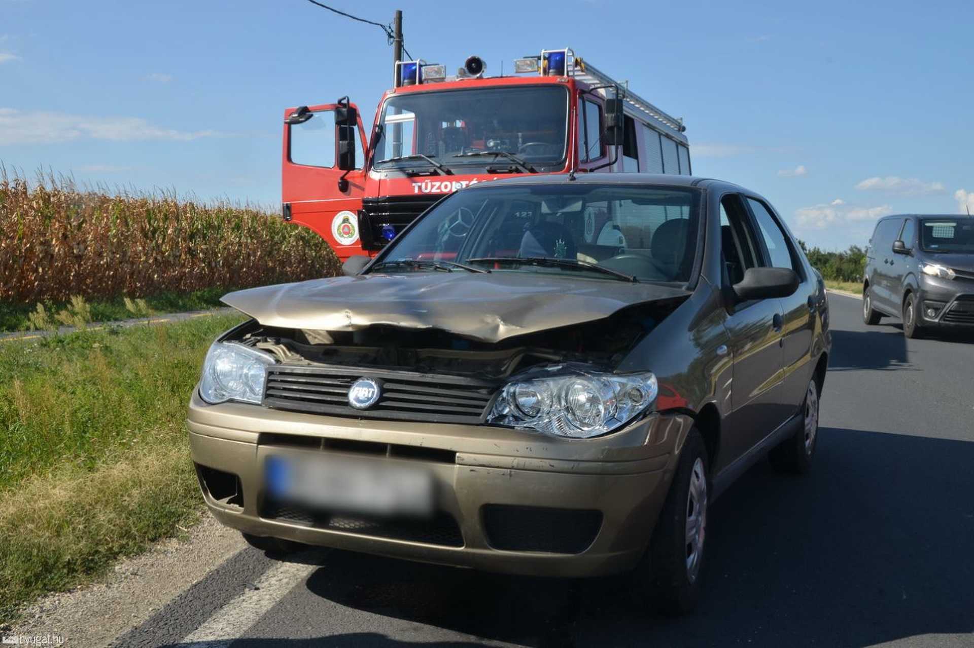 Ráfutásos baleset a 86-os főúton Szombathelynél