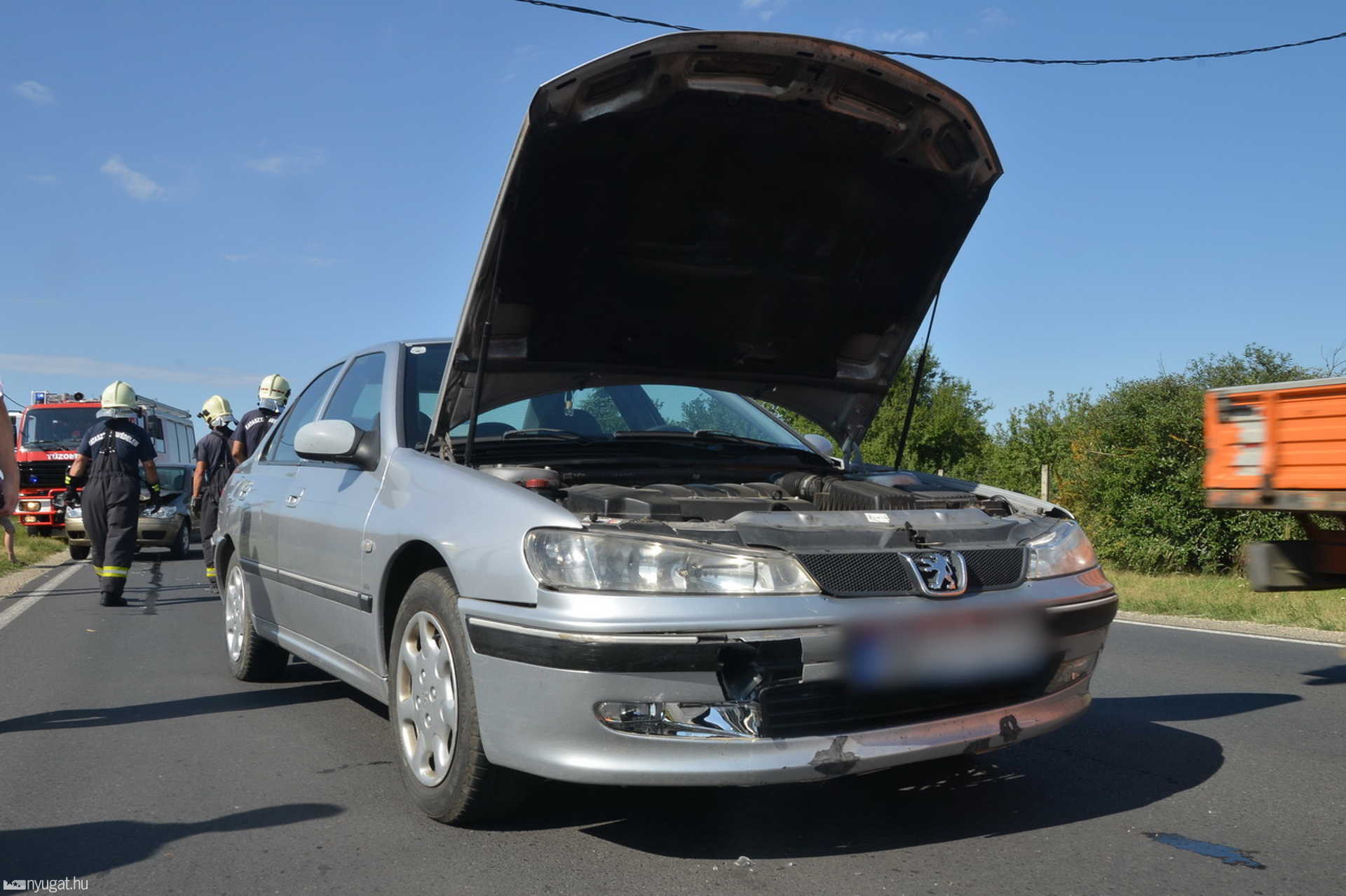 Ráfutásos baleset a 86-os főúton Szombathelynél