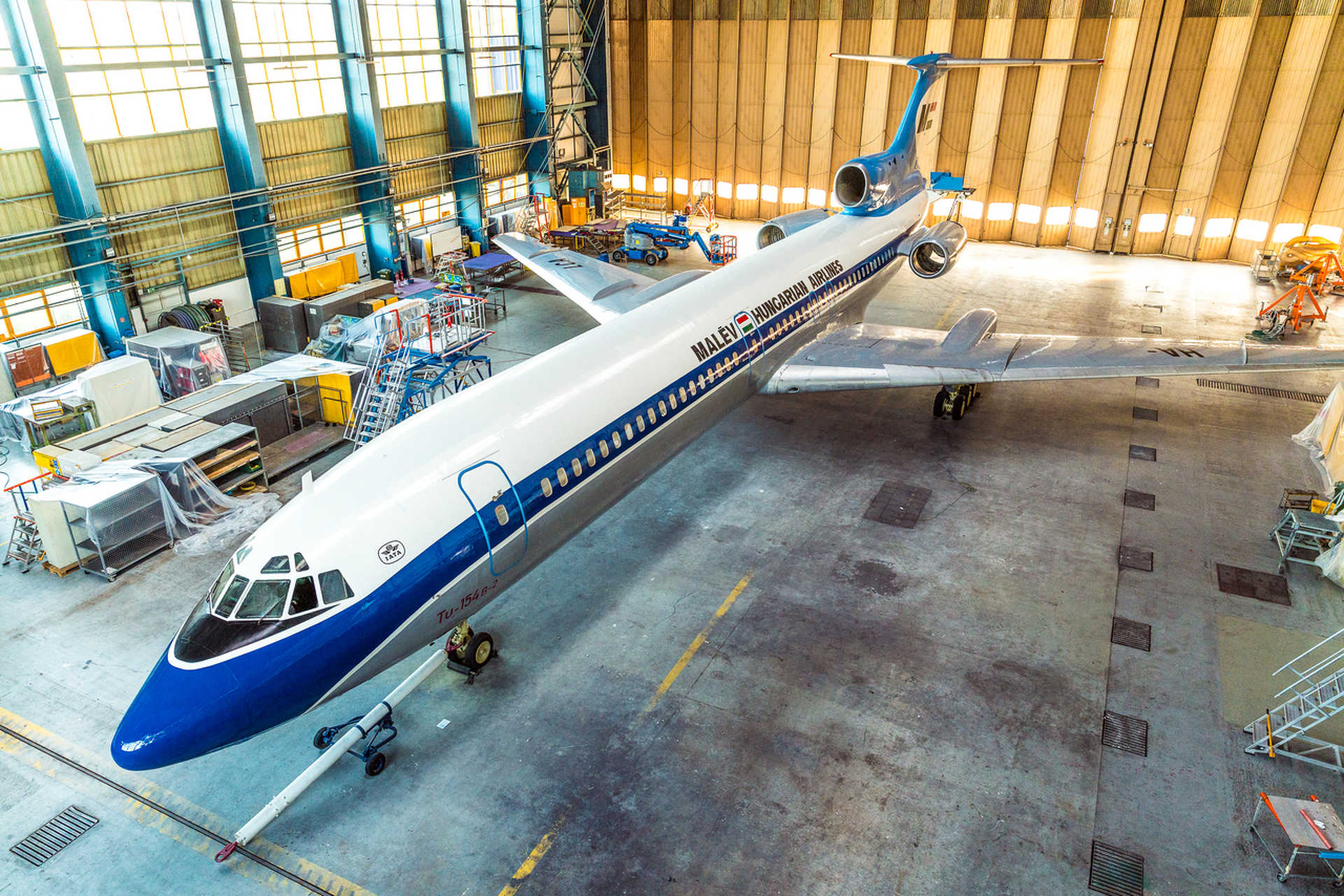 Új külsőt kapott a Malév első Tu-154-es repülőgépe - Az LKK sajtóközleménye 