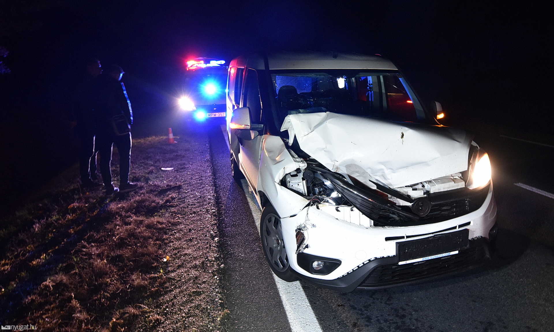 Felkelt és elsétált a 89-esen elgázolt szarvas