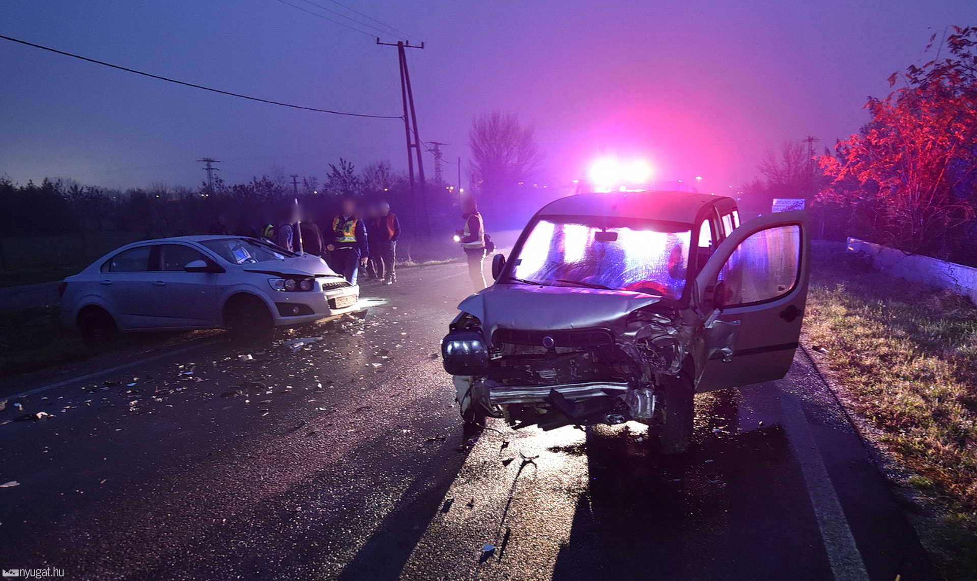 Három autó ütközött Szombathely közelében, a 86-os főúton