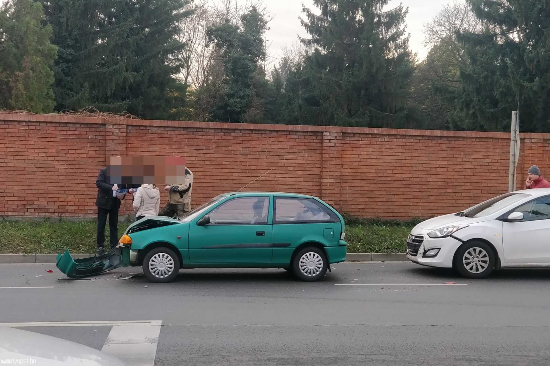 Baleset a Szent Márton utcában