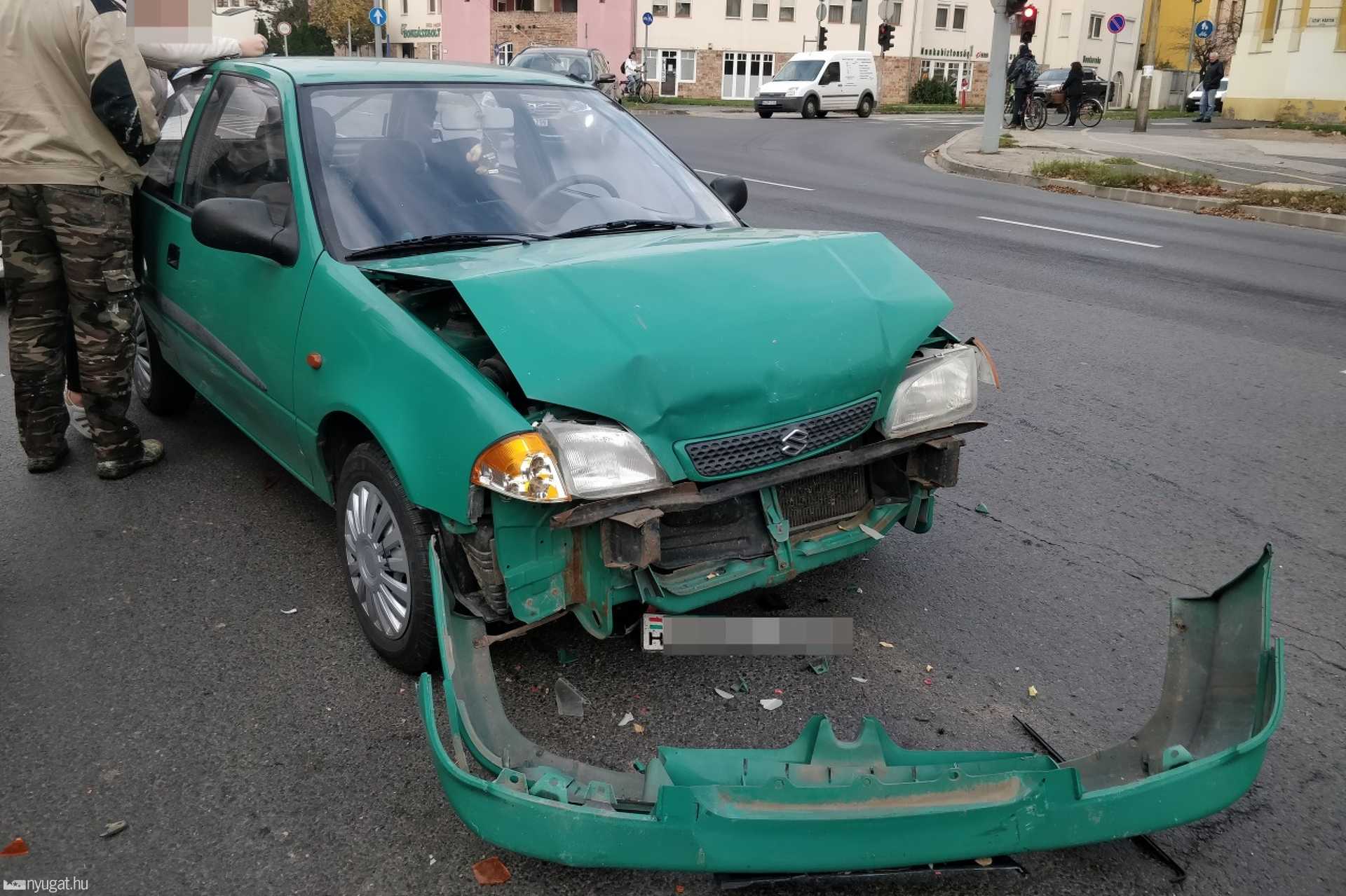 Baleset a Szent Márton utcában