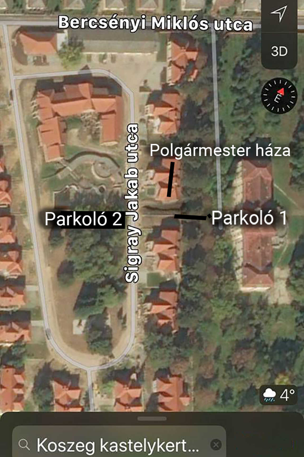 Kőszegi parkoló