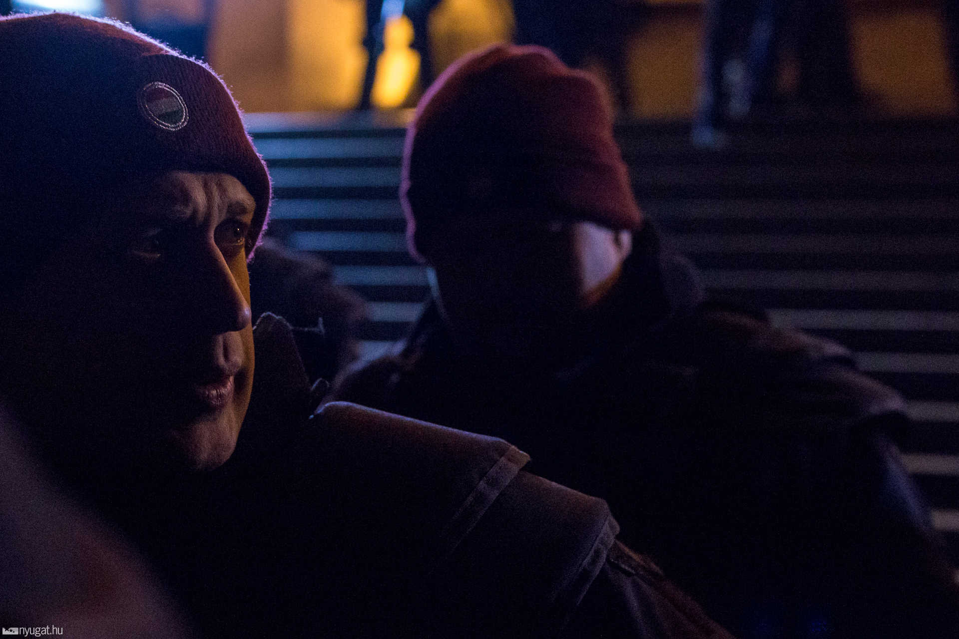 Rövid időre elfoglalták a Kossuth teret a tüntetők a hivatalos esemény vége után.