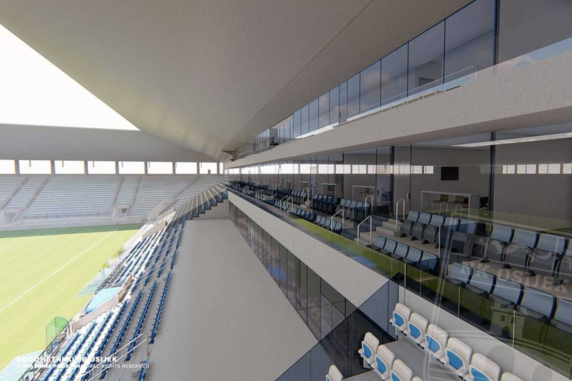 Az új eszéki stadion látványtervei 
