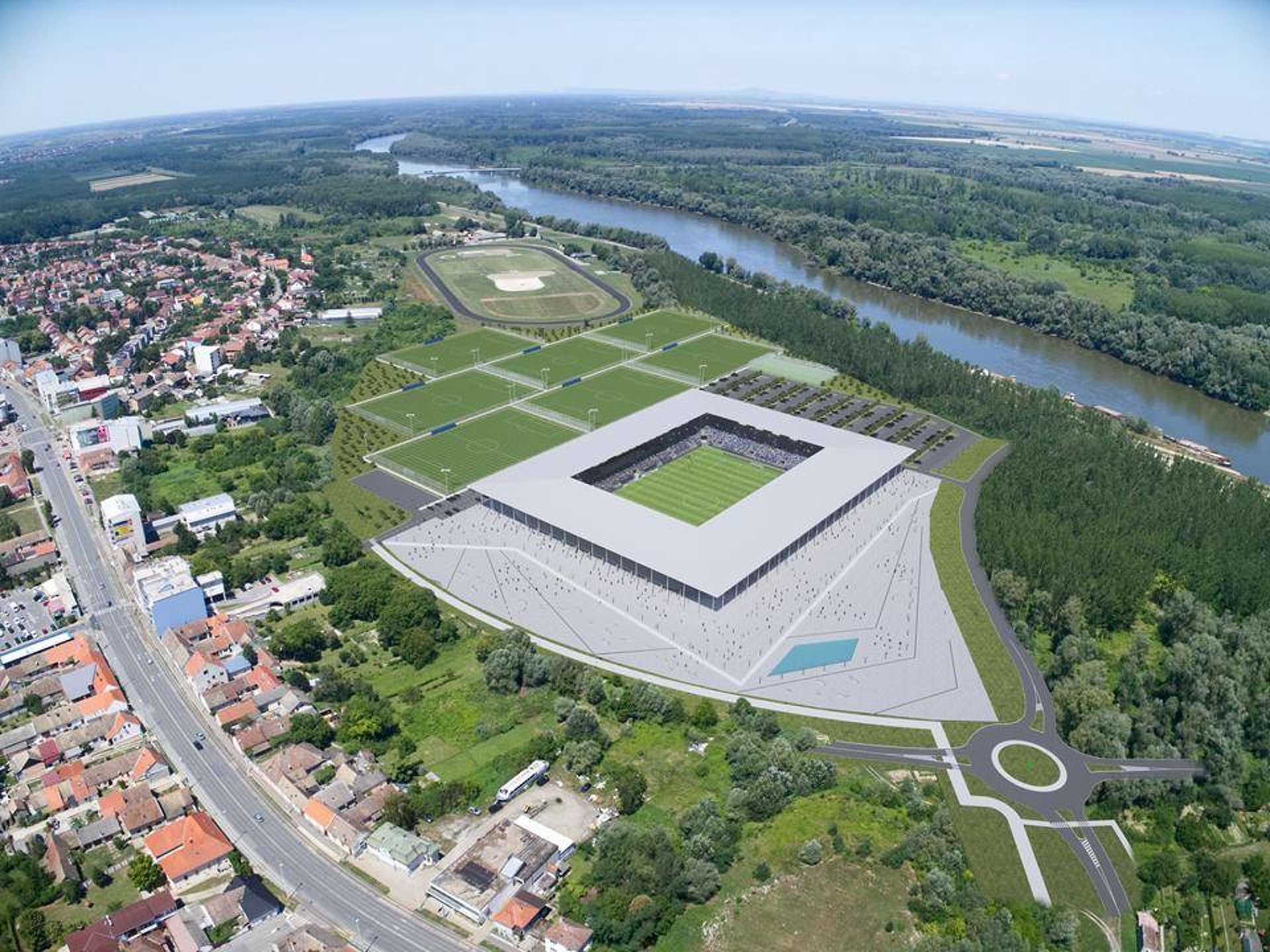 Az új eszéki stadion látványtervei 