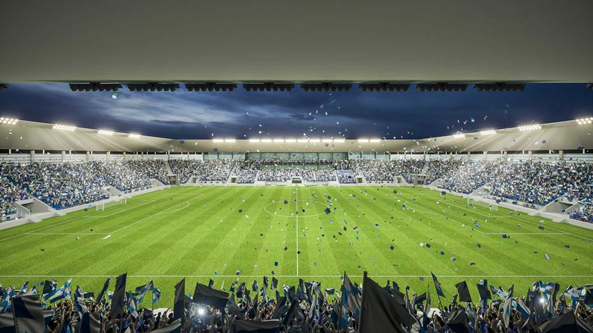 Az új eszéki stadion látványtervei 