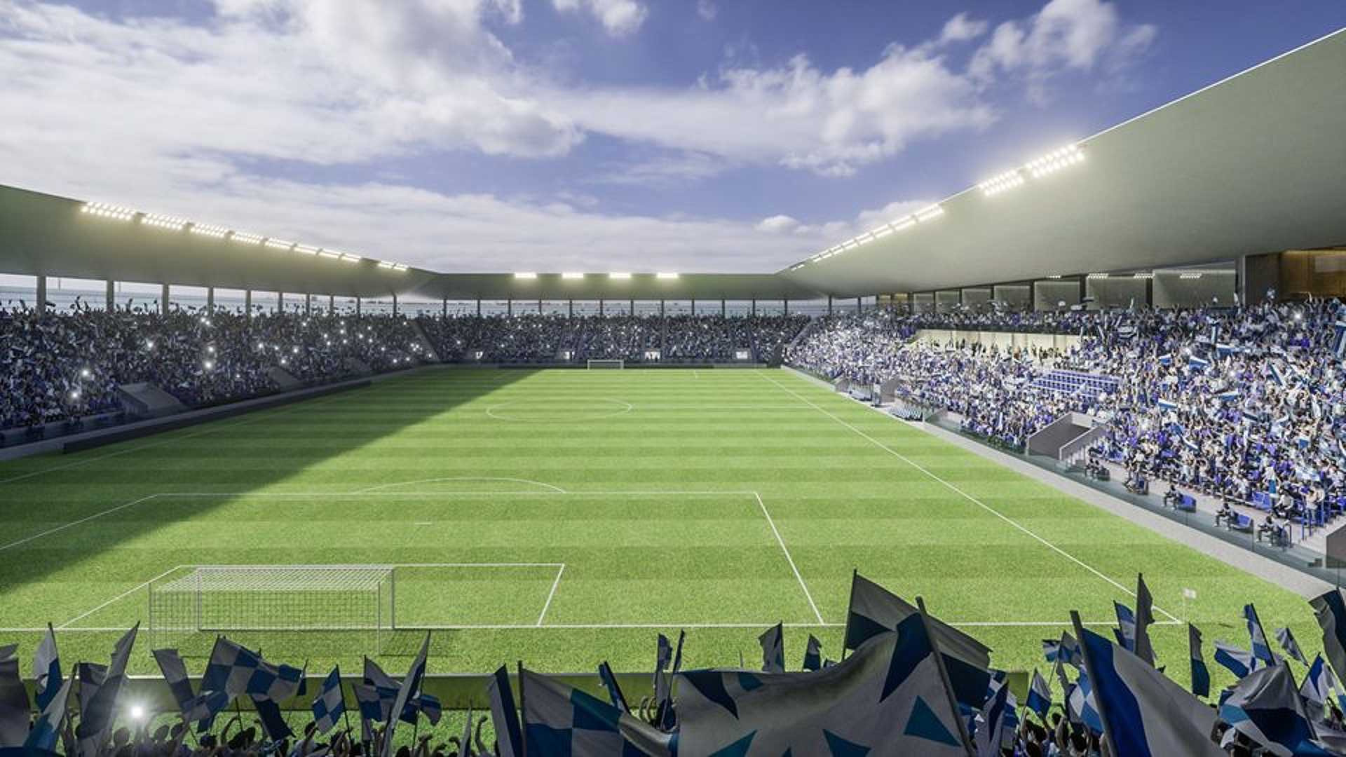 Az új eszéki stadion látványtervei 