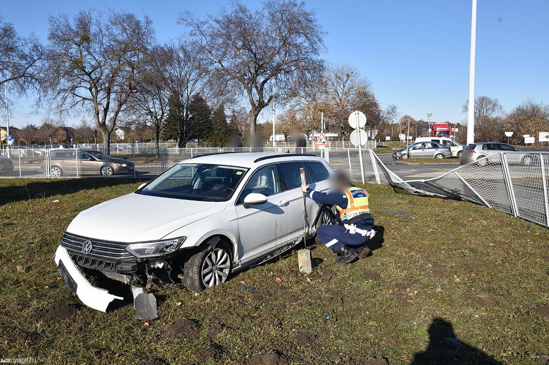 A BPW udvarán állt meg a VW a baleset után