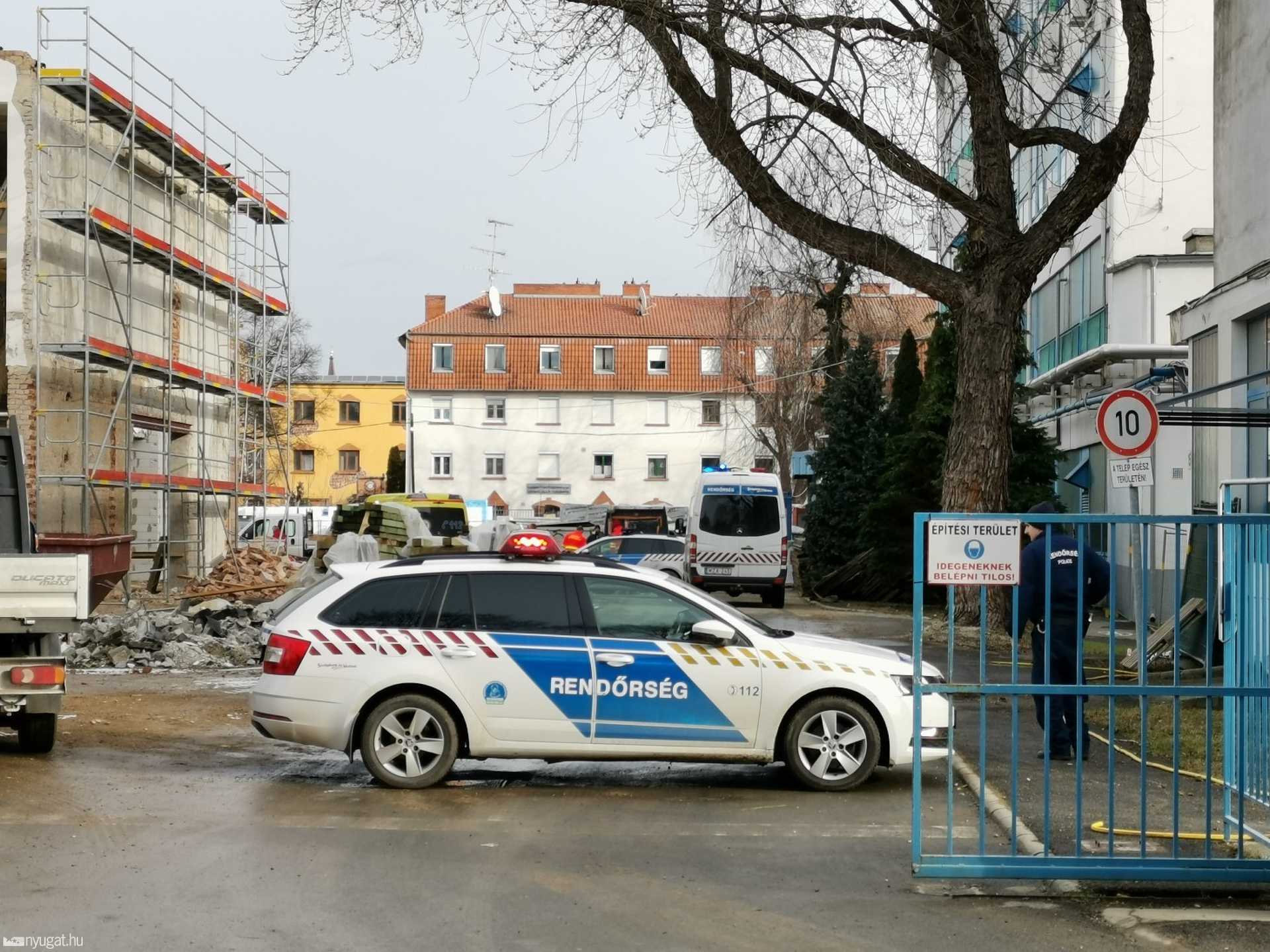 Súlyosan megsérült egy munkás Szombathelyen