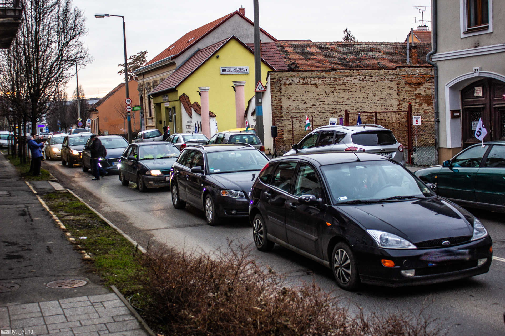 Útlezárás, demonstráció Szombathelyenv