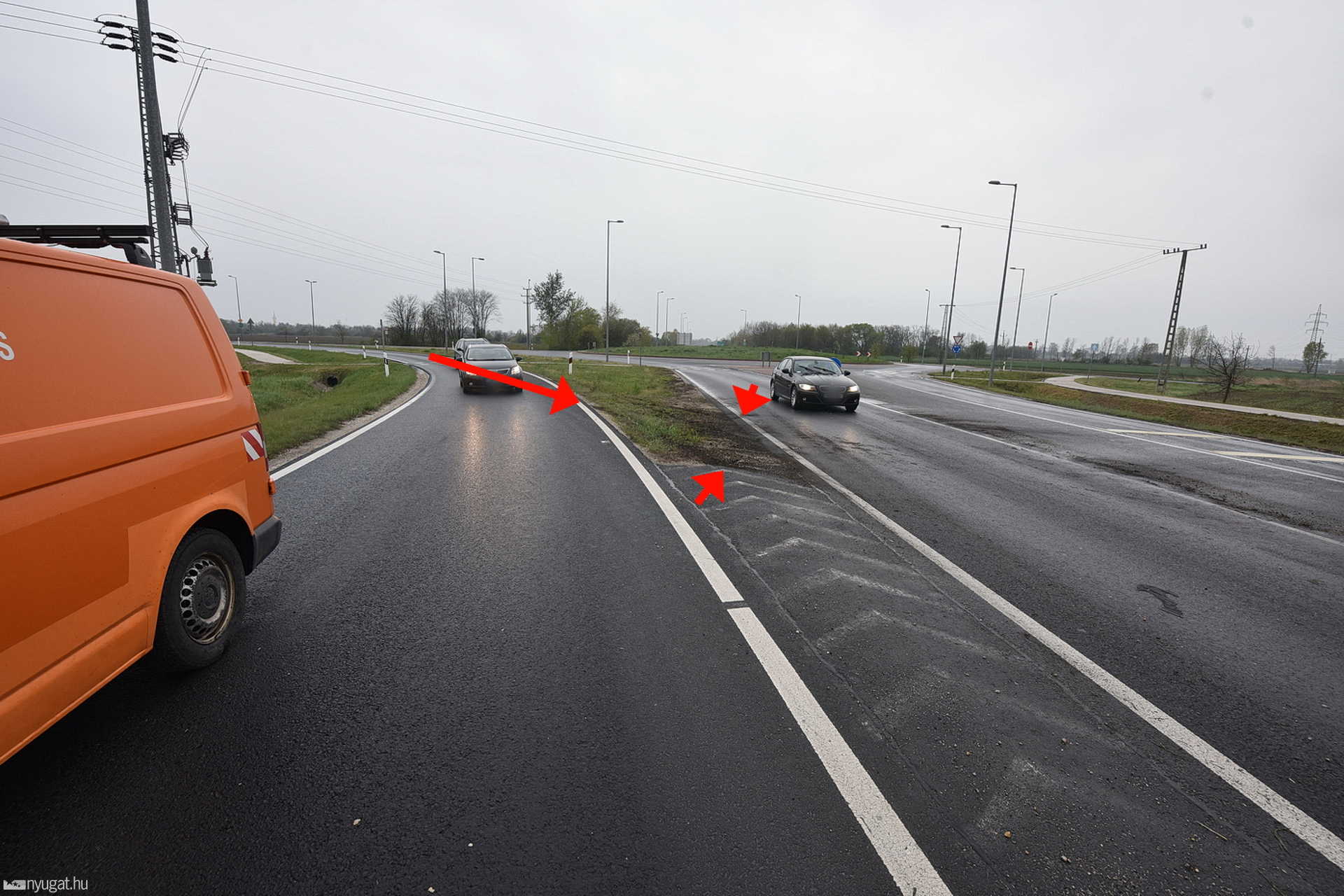 Fiat csúszott Opel oldalának a szombathelyi elkerülőn