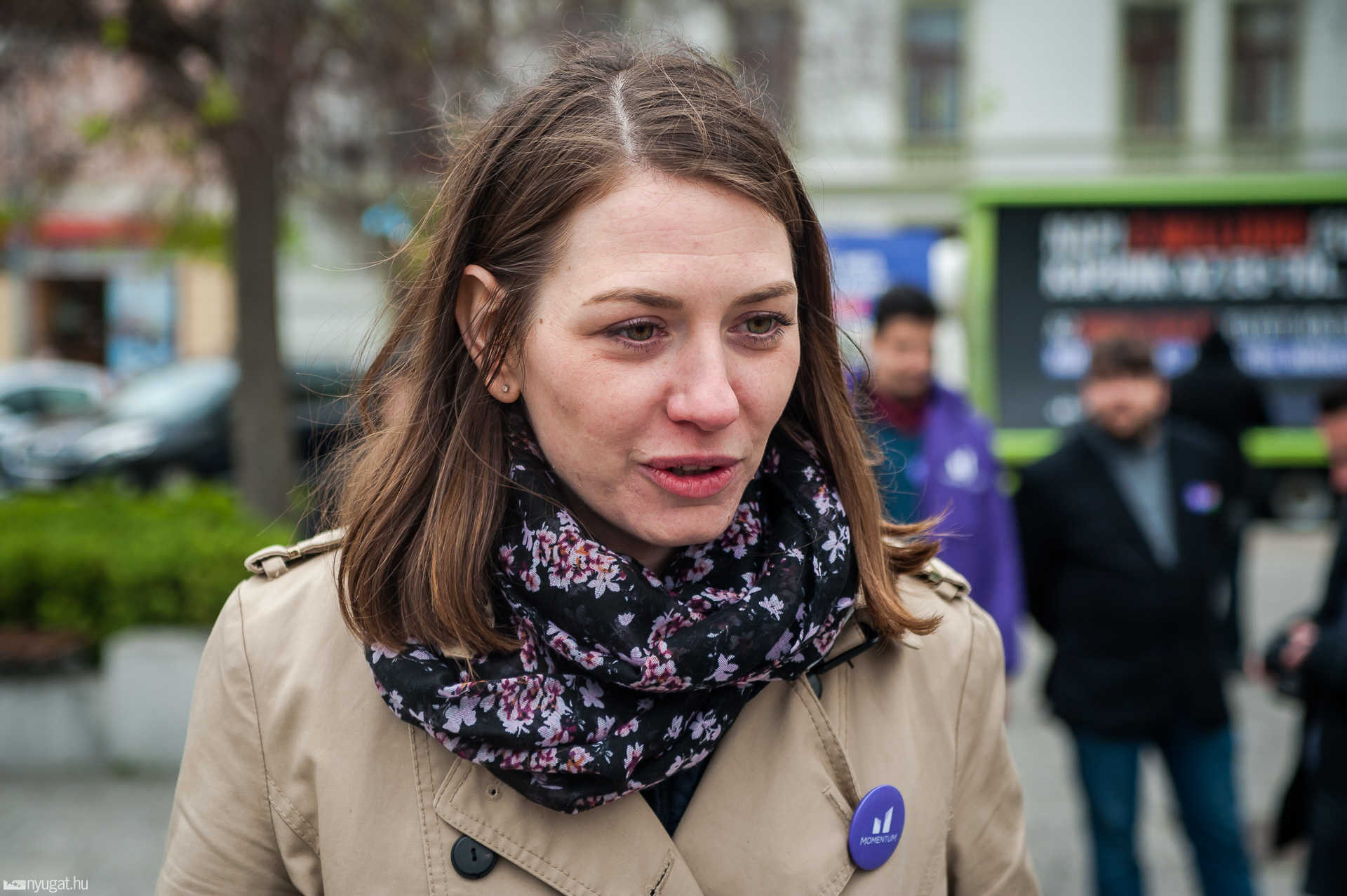 Momentum sajtótájékoztató Donáth Anna