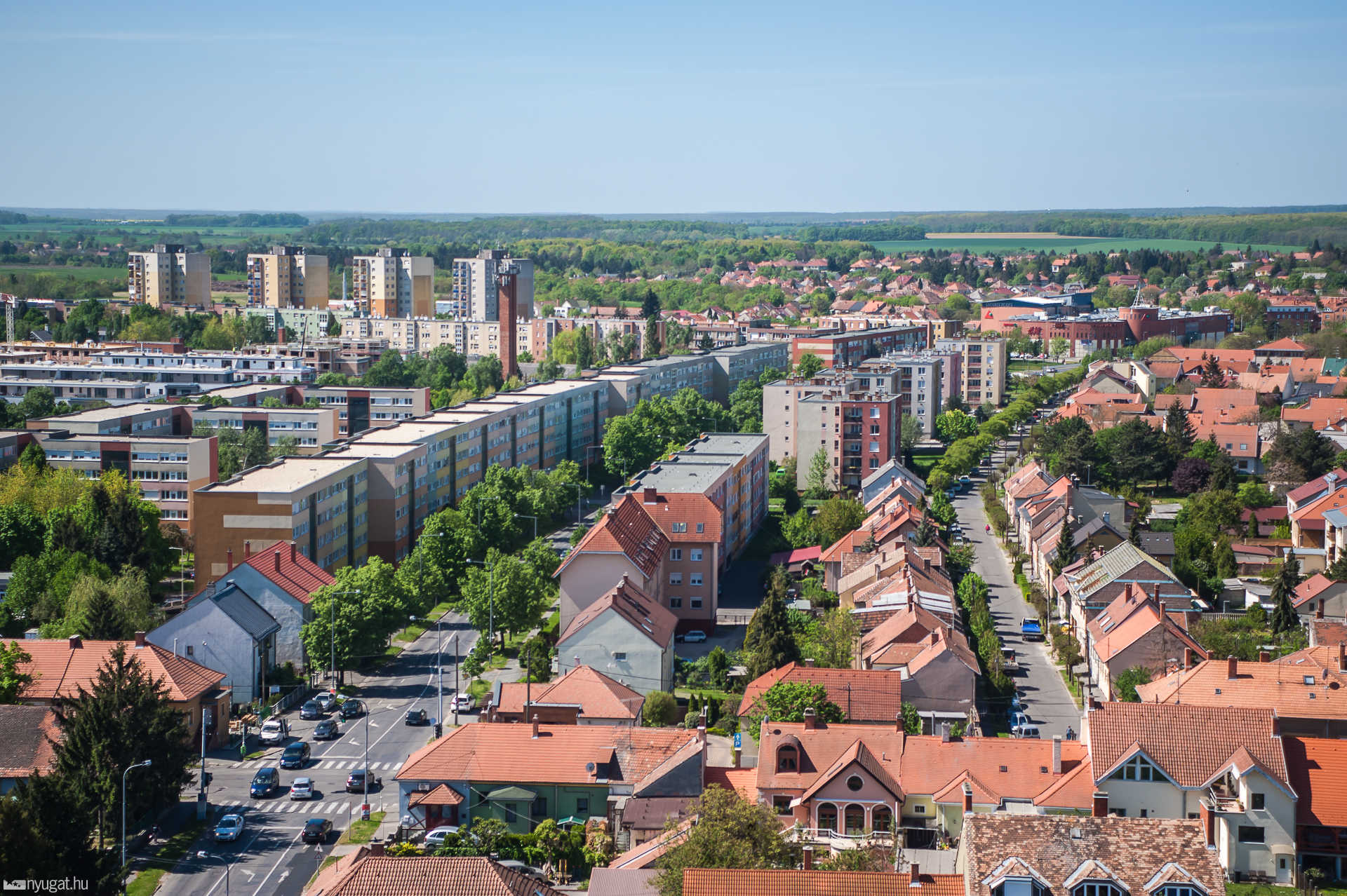 Kilátás a víztoronyból, még a felújítás előtt