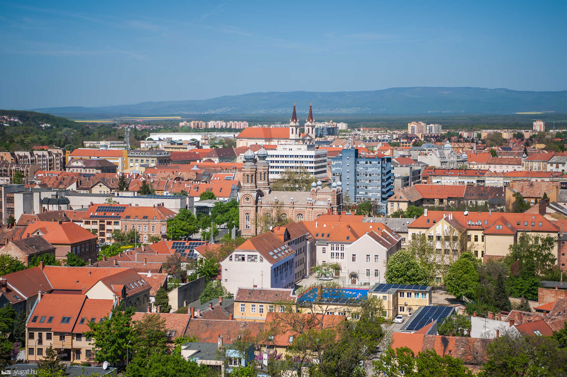 Kilátás a víztoronyból, még a felújítás előtt