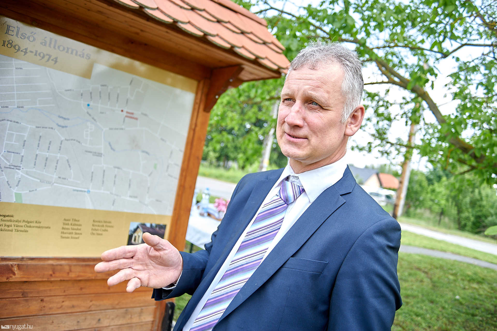 Első vasútállomás Szenkirályon