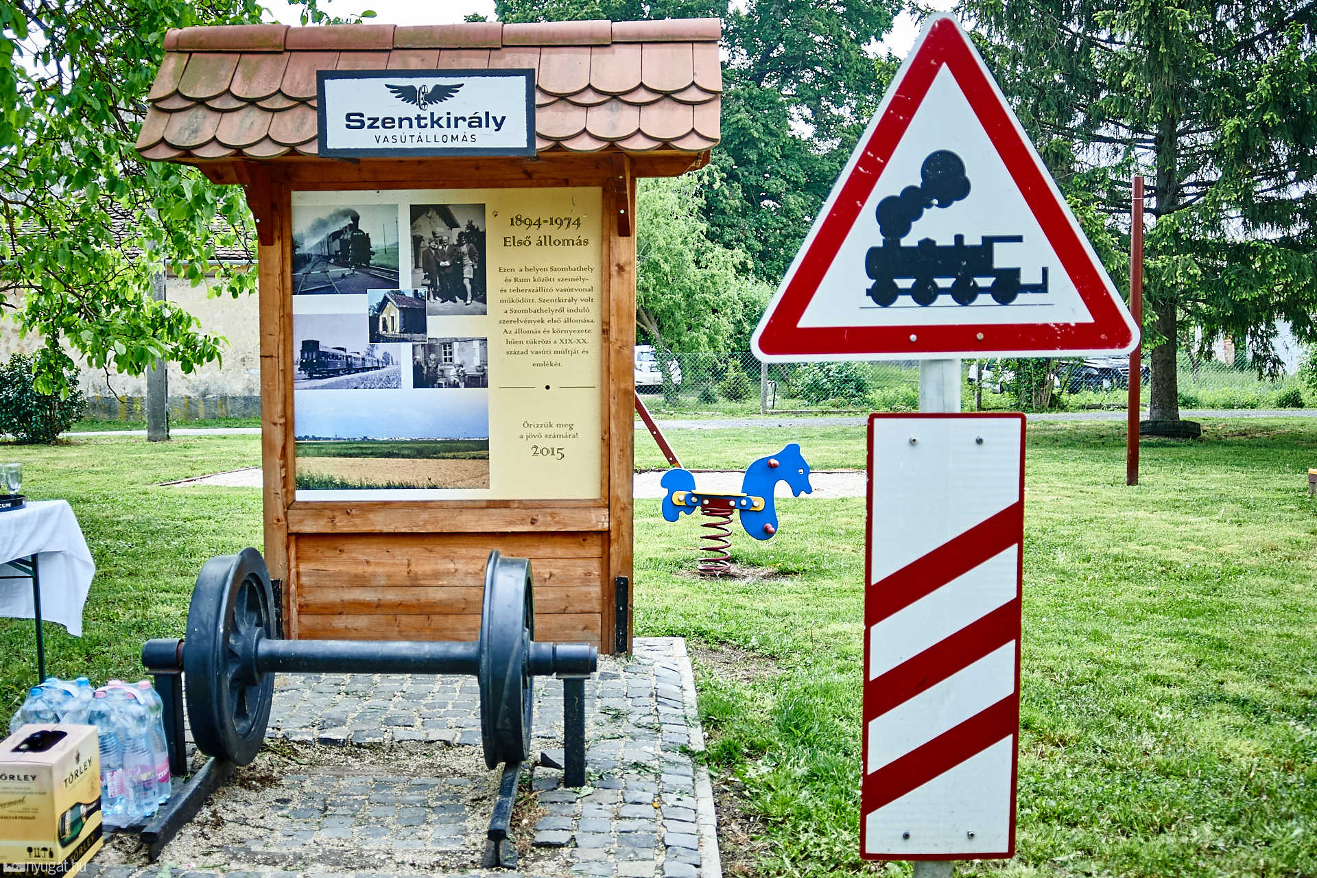 Első vasútállomás Szenkirályon