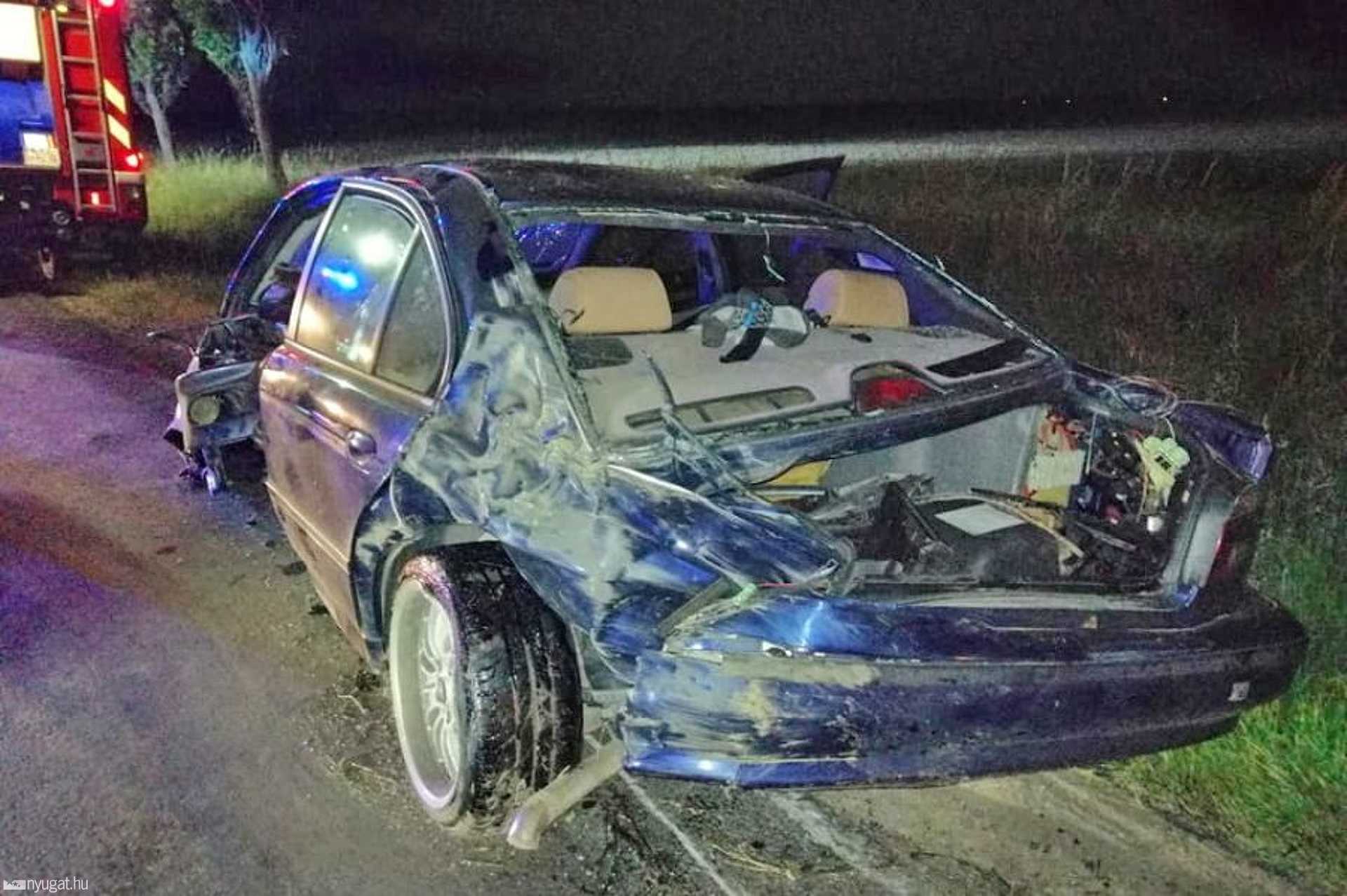 Árokba csapódott egy BMW Vasasszonyfa közelében